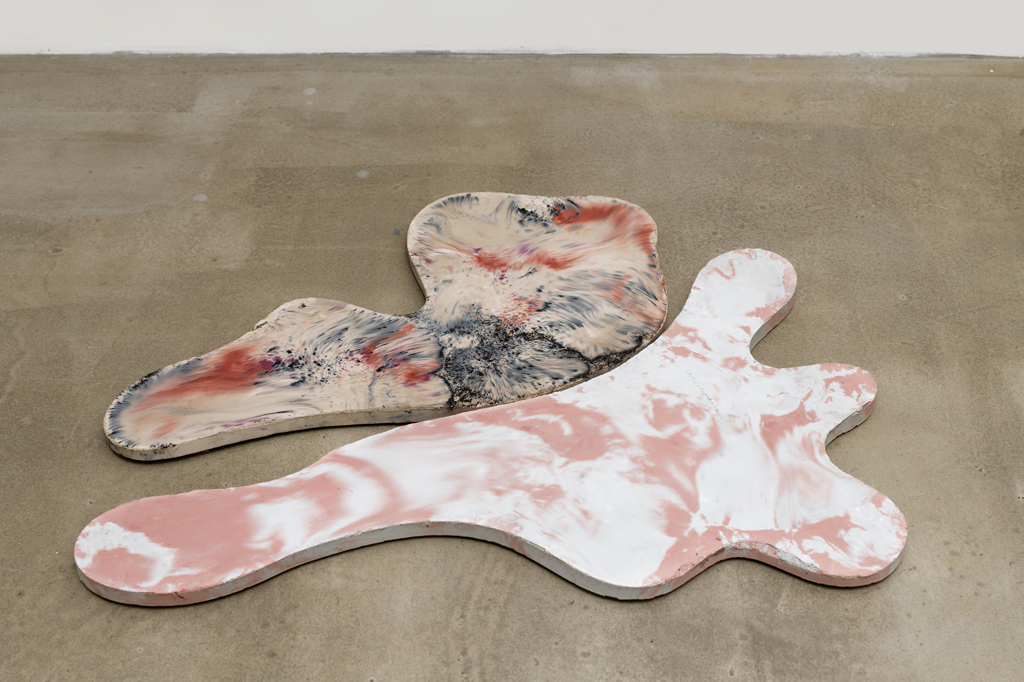 Zuzanna Czebatul, Concrete Shapes Of A Random Mosaic V, 2023, sand, cement, pigments, 73 x 62 cm, unique