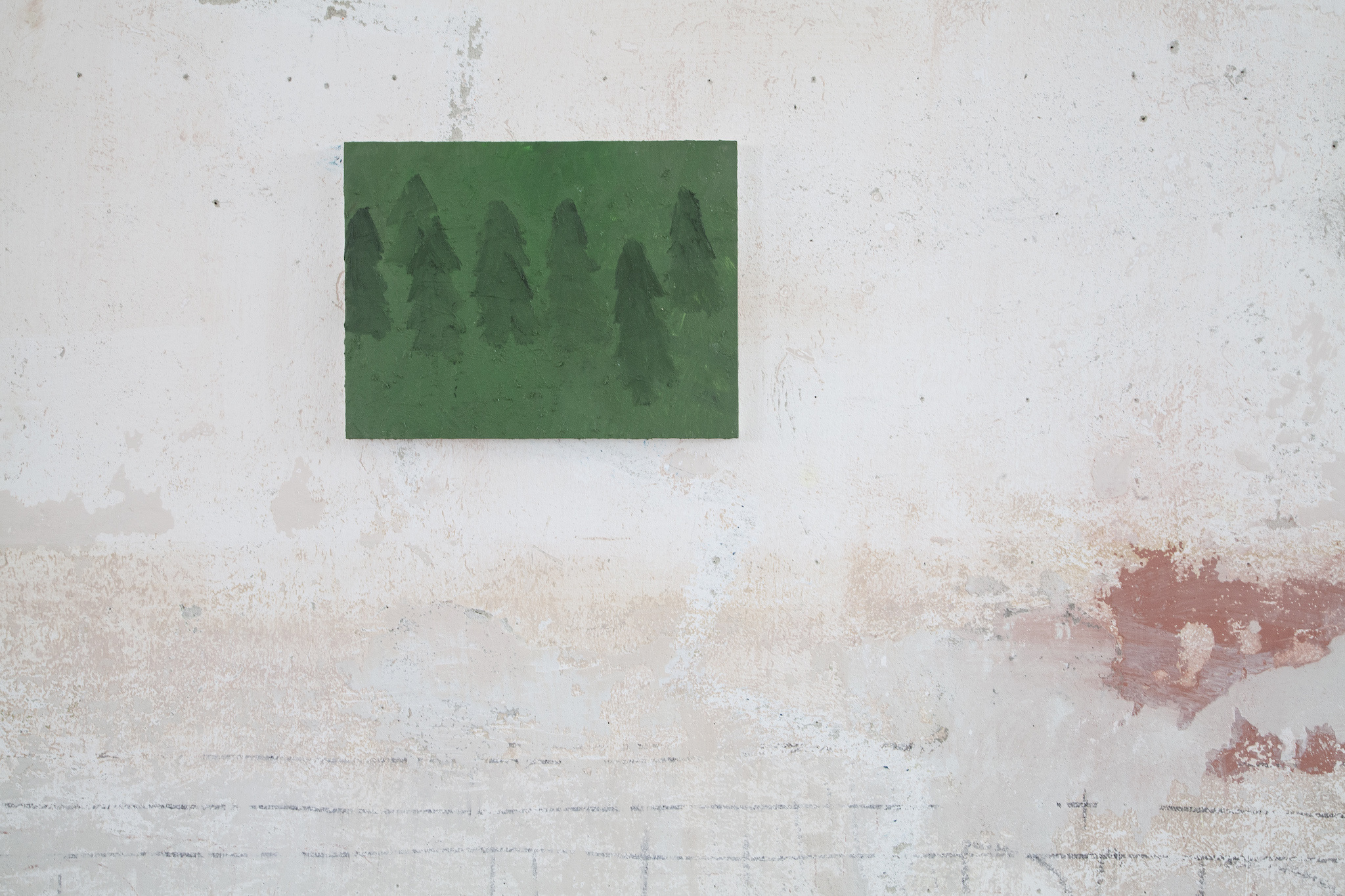 Arnold Berger, untitled, oil on wood, 30 x 40 cm, 2022