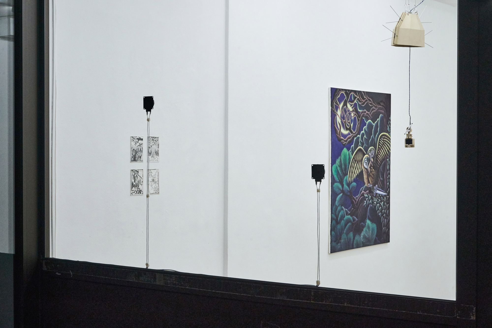 Exhibition view: works by Younsik Kim, Chaeeun Lee and Jimmy Vuong