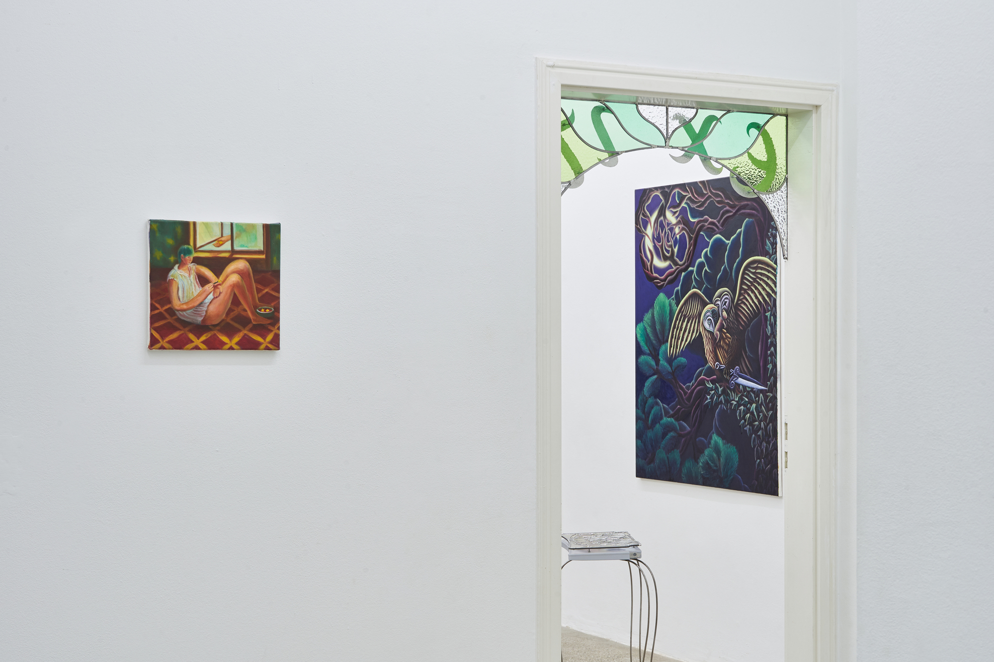 Exhibition view: works by Hannah Hyun Jeong and Jimmy Vuong