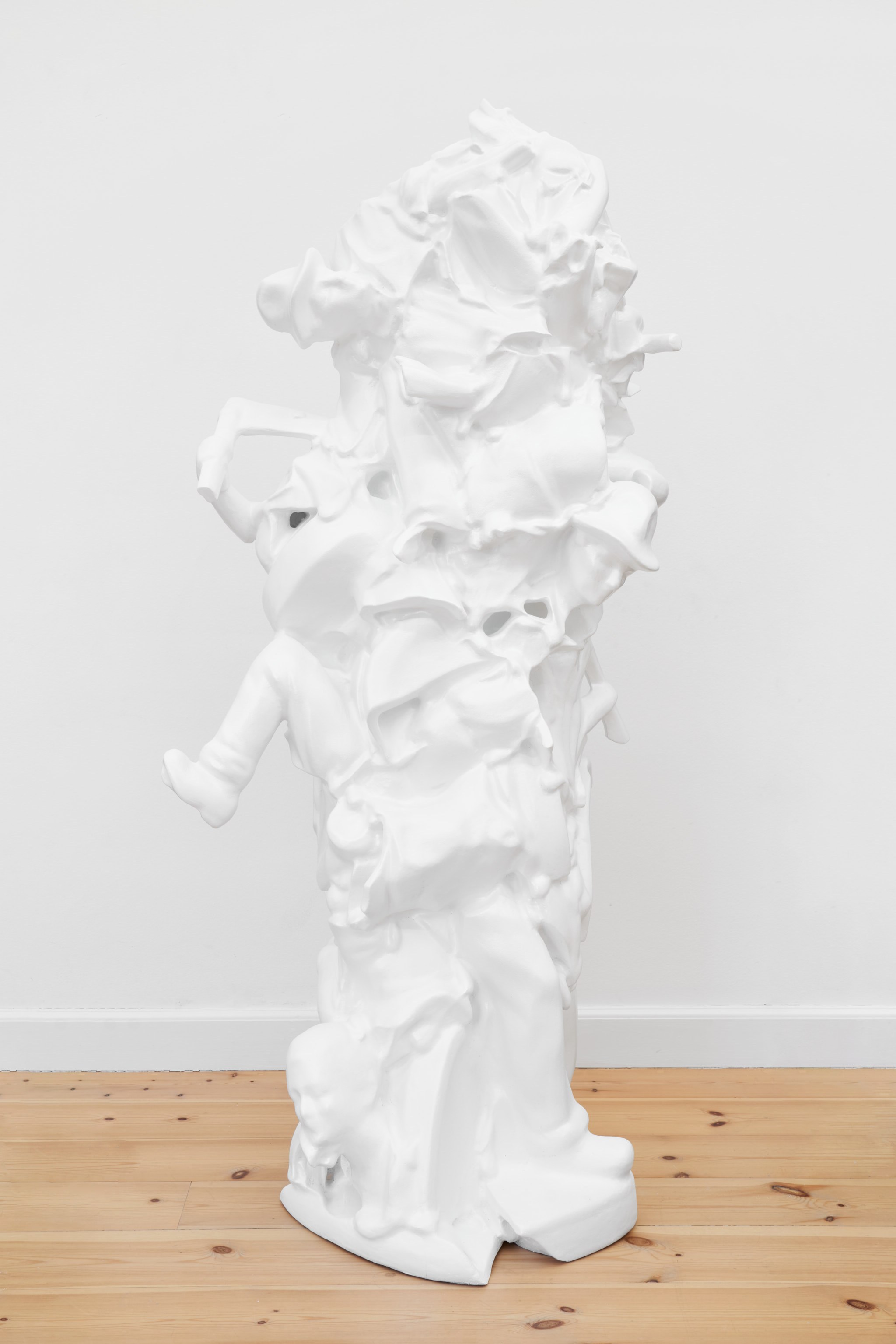 If Only The Past Was As Unknown As The Future - Polystyrene, grout, paint, varnish, mother of pearl pigment - 2023