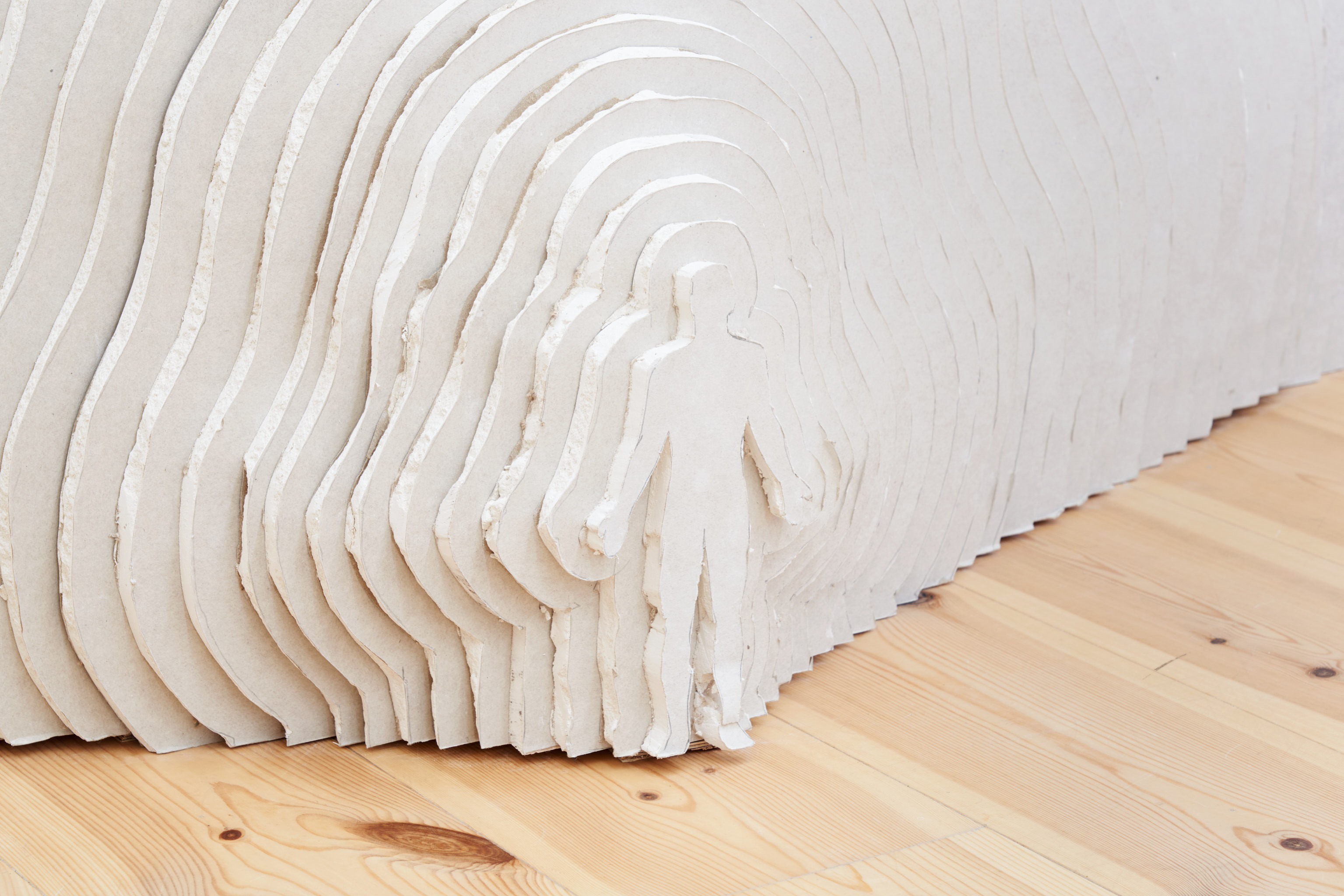 Model (detail) - Plaster boards, glue - 2023