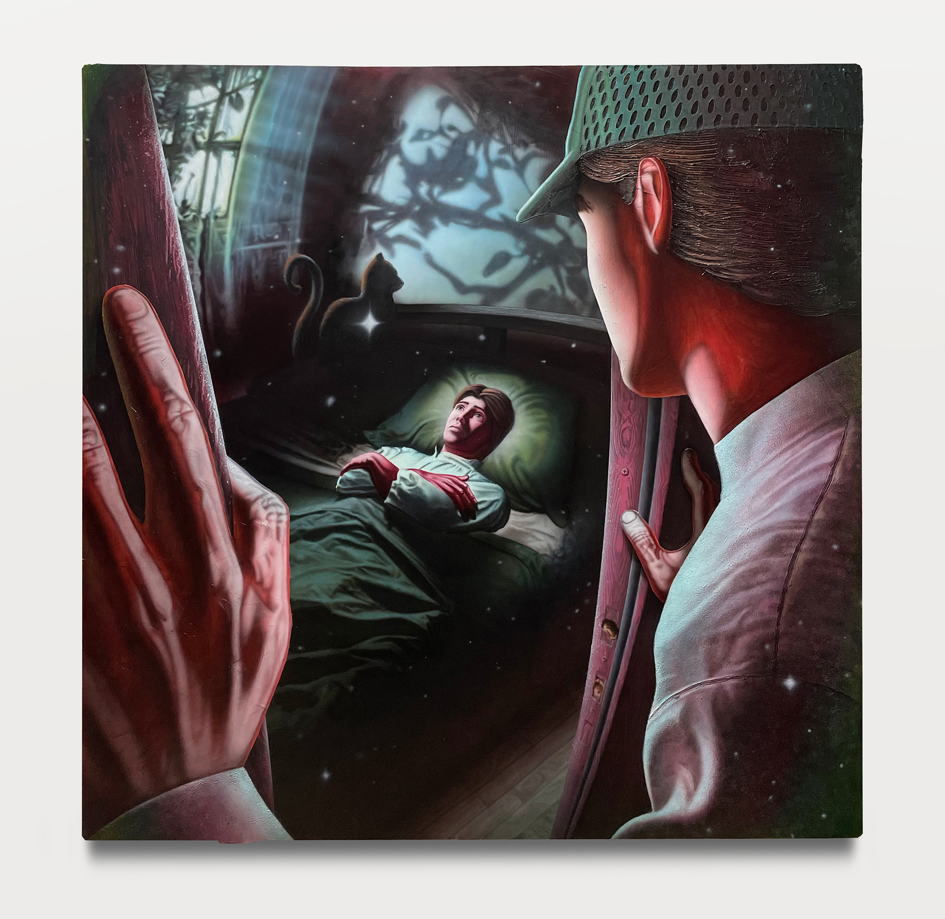 Carter Flachbarth, NGHT2, 2023, Acrylic on Canvas, 167 x 167 cm