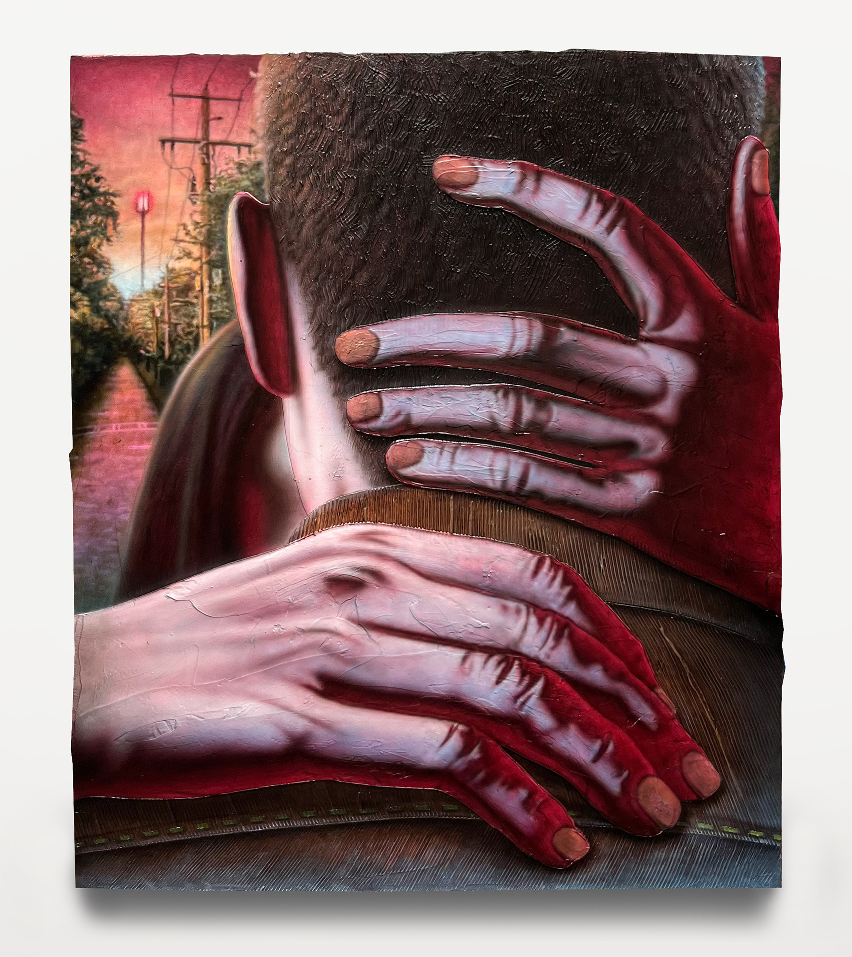 Carter Flachbarth, GLDNHR, 2023, Acrylic on canvas, 51 x 61 cm