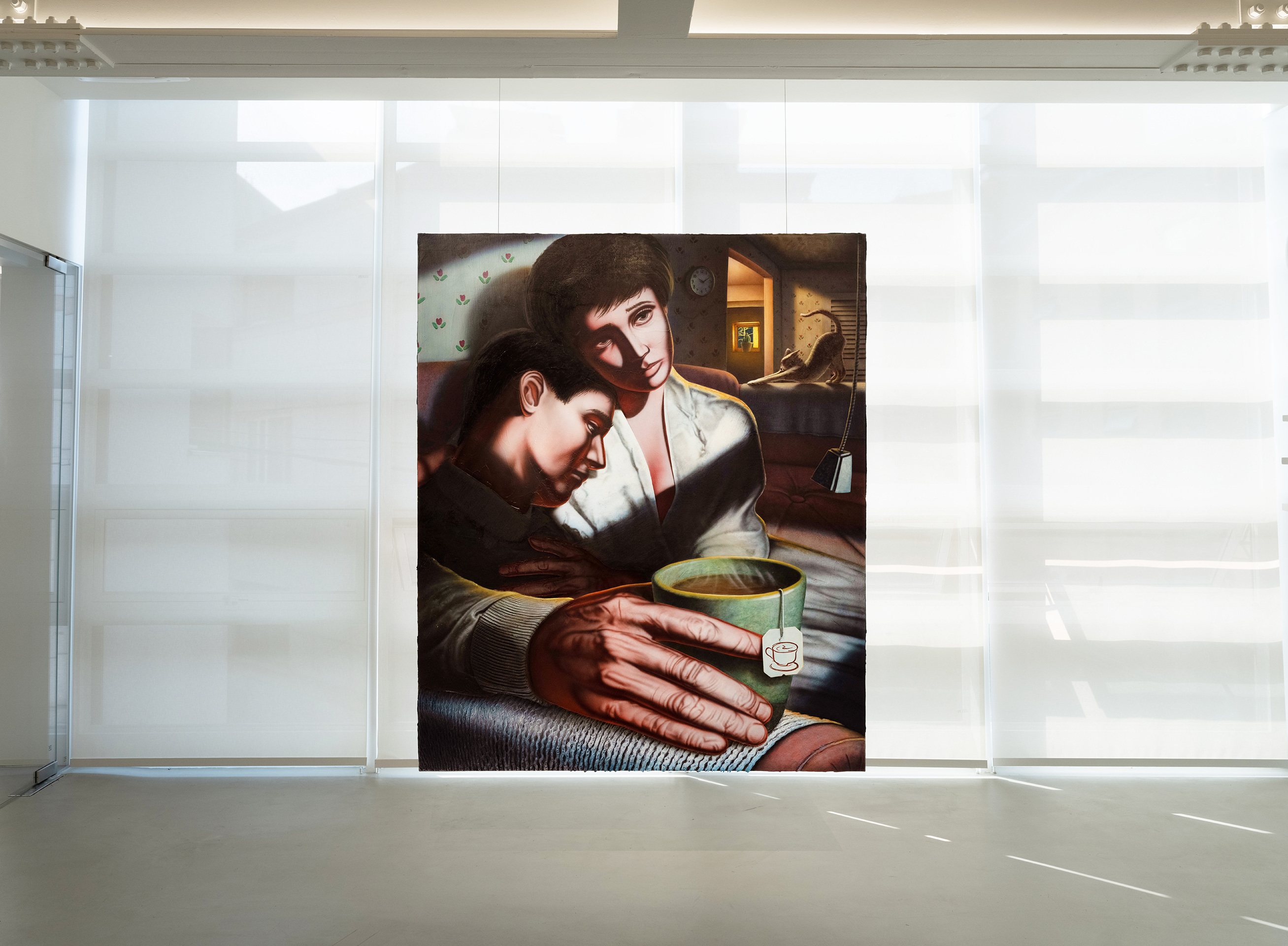 Carter Flachbarth, NGHT1, 2023, Acrylic on canvas, 182 x 152 cm