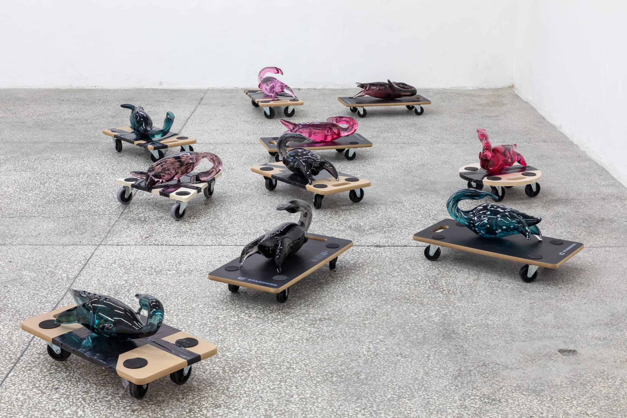 Installation view: VIN VIN Naples, Thomas Liu Le Lann, FRENCH TOAST