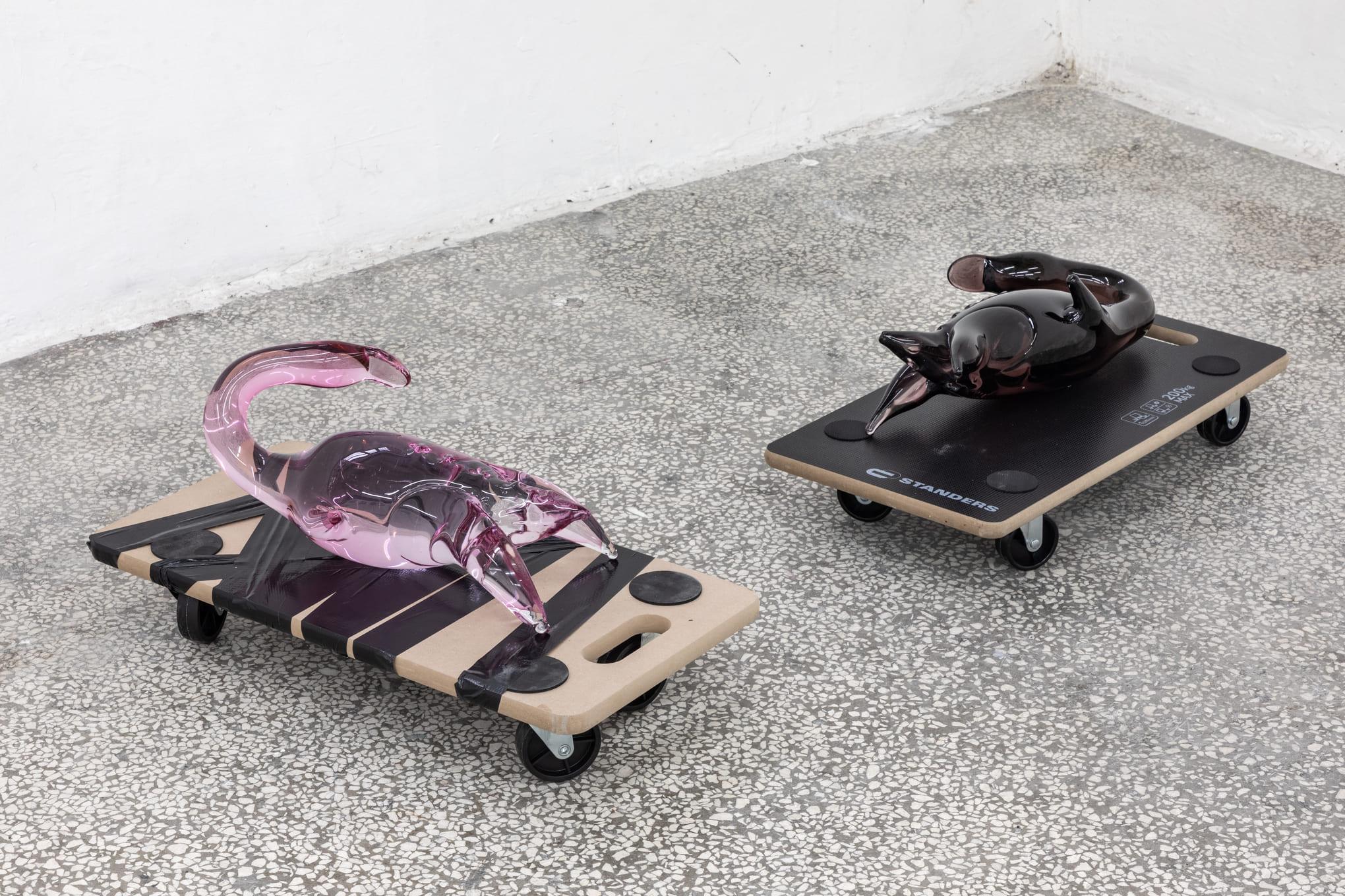 Installation view: VIN VIN Naples, Thomas Liu Le Lann, FRENCH TOAST