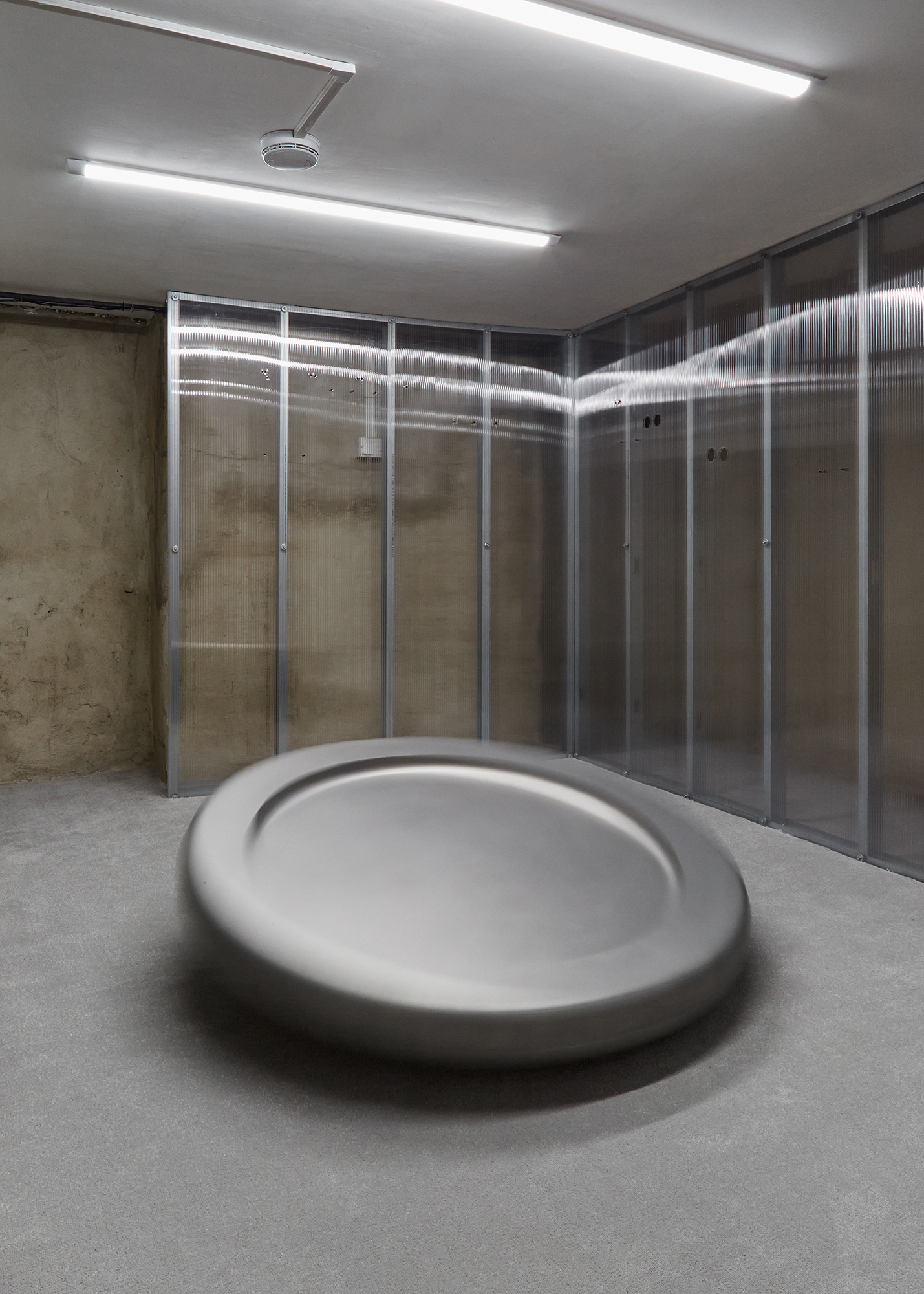 How it spins, 2023, Stainless steel, motor, battery