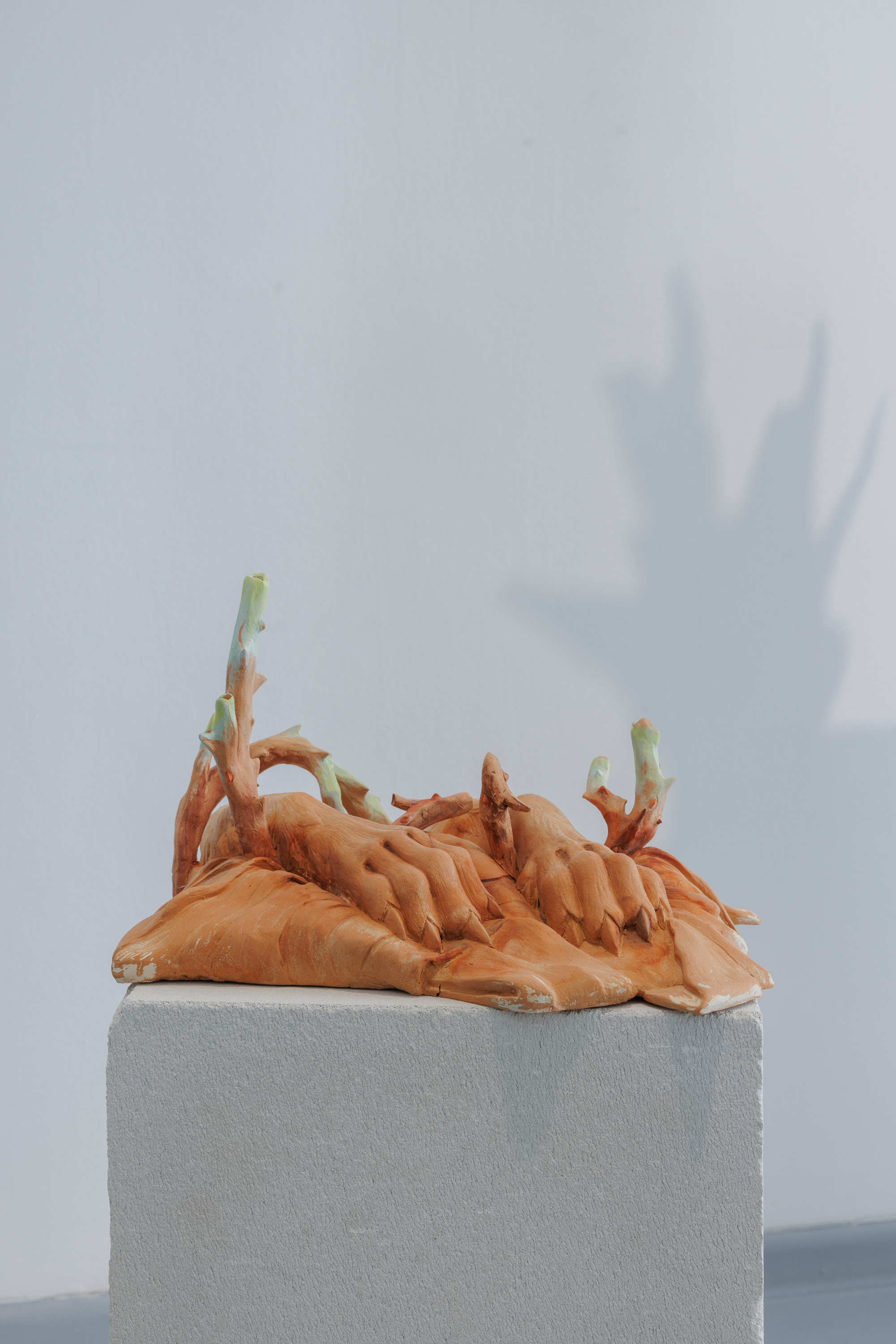 Untitled, 18x26x20cm, Georgian red clay, ceramic pigments
