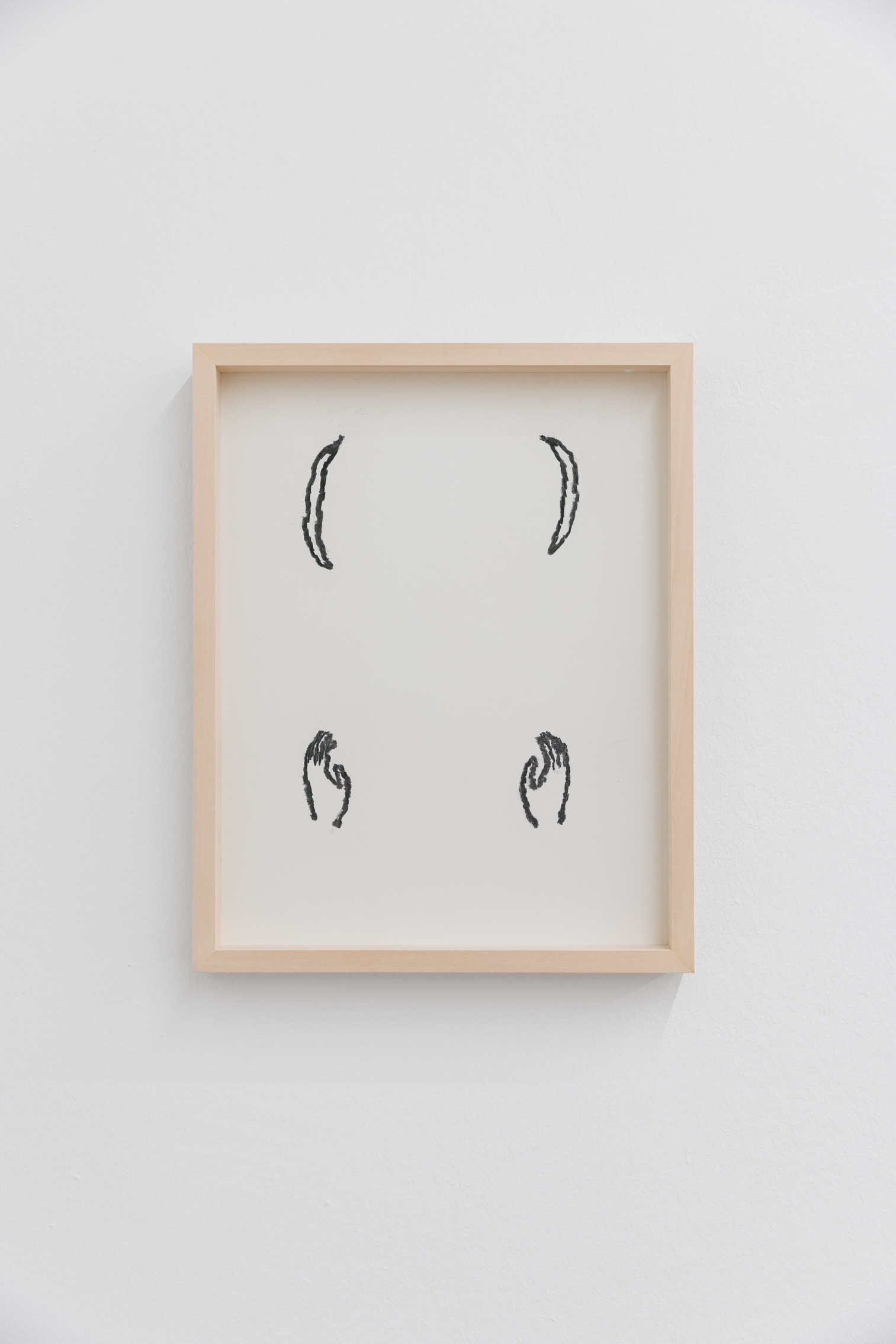 Nevena Aleksovski, Relational Tenderness Drawing Series II, 2023, charcoal on paper, 31 x 39 cm
