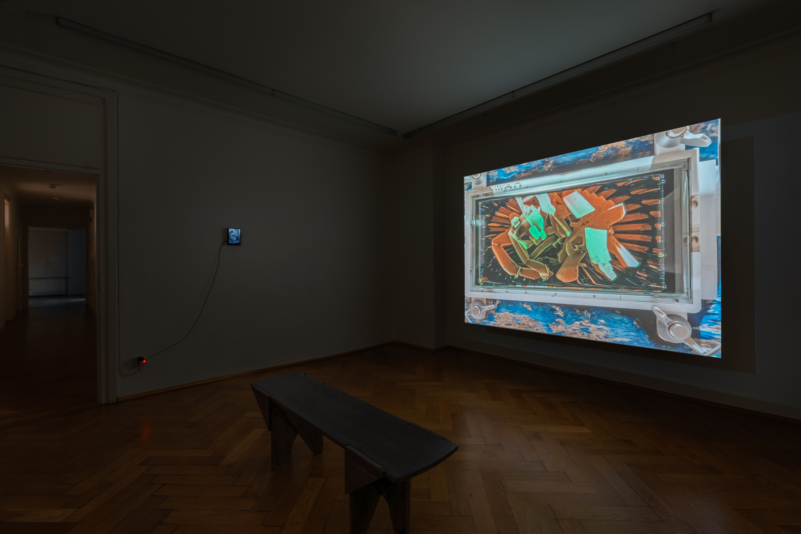 Installation view, Paul Valentin: Tacit Call, 2023, Britta Rettberg.