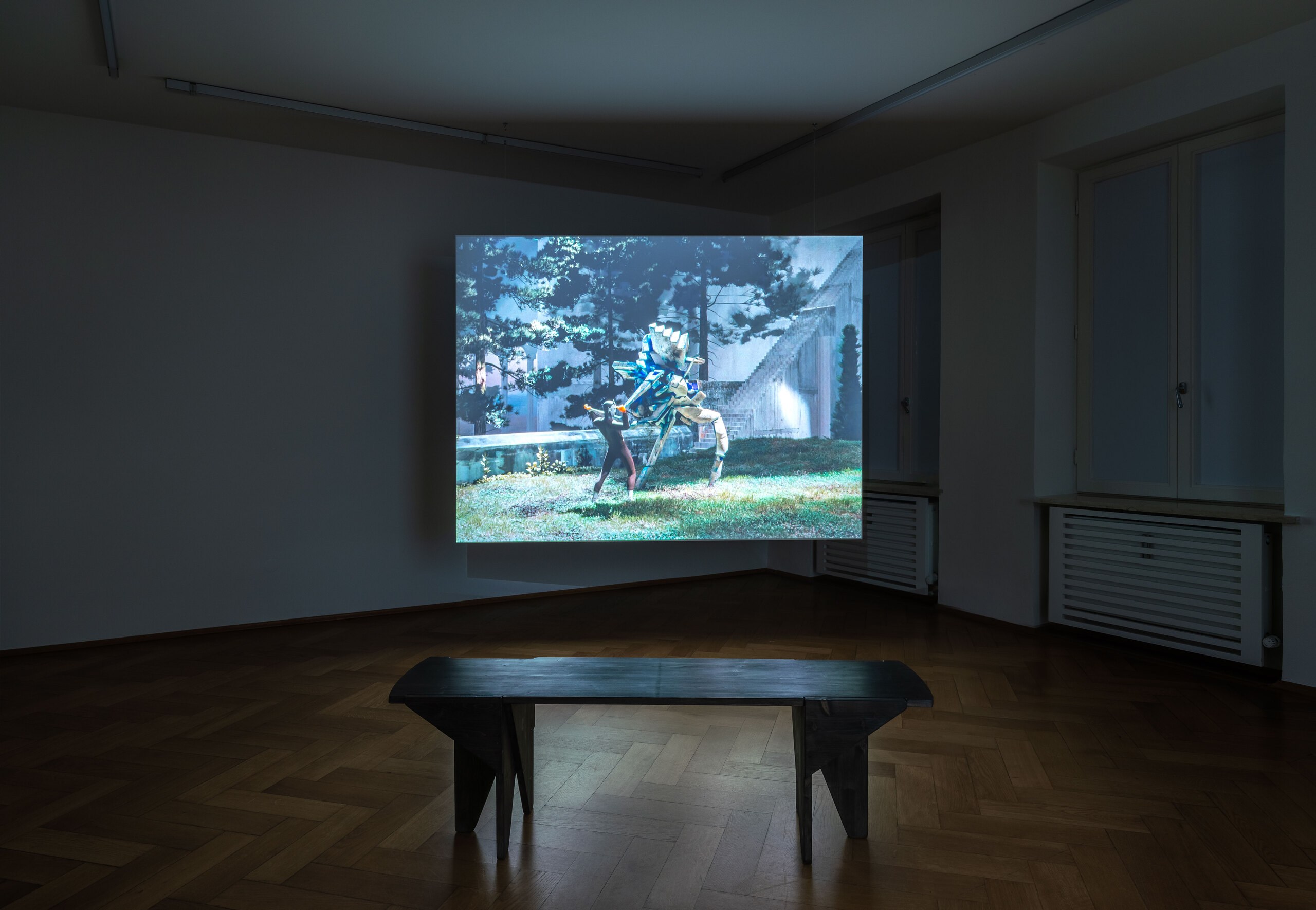 Installation view, Paul Valentin: Tacit Call, 2023, Britta Rettberg.