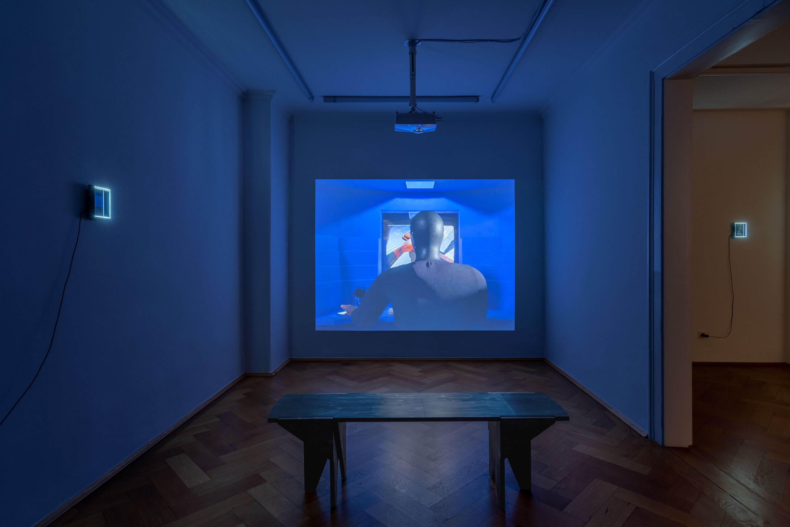 Installation view, Paul Valentin: Tacit Call, 2023, Britta Rettberg.