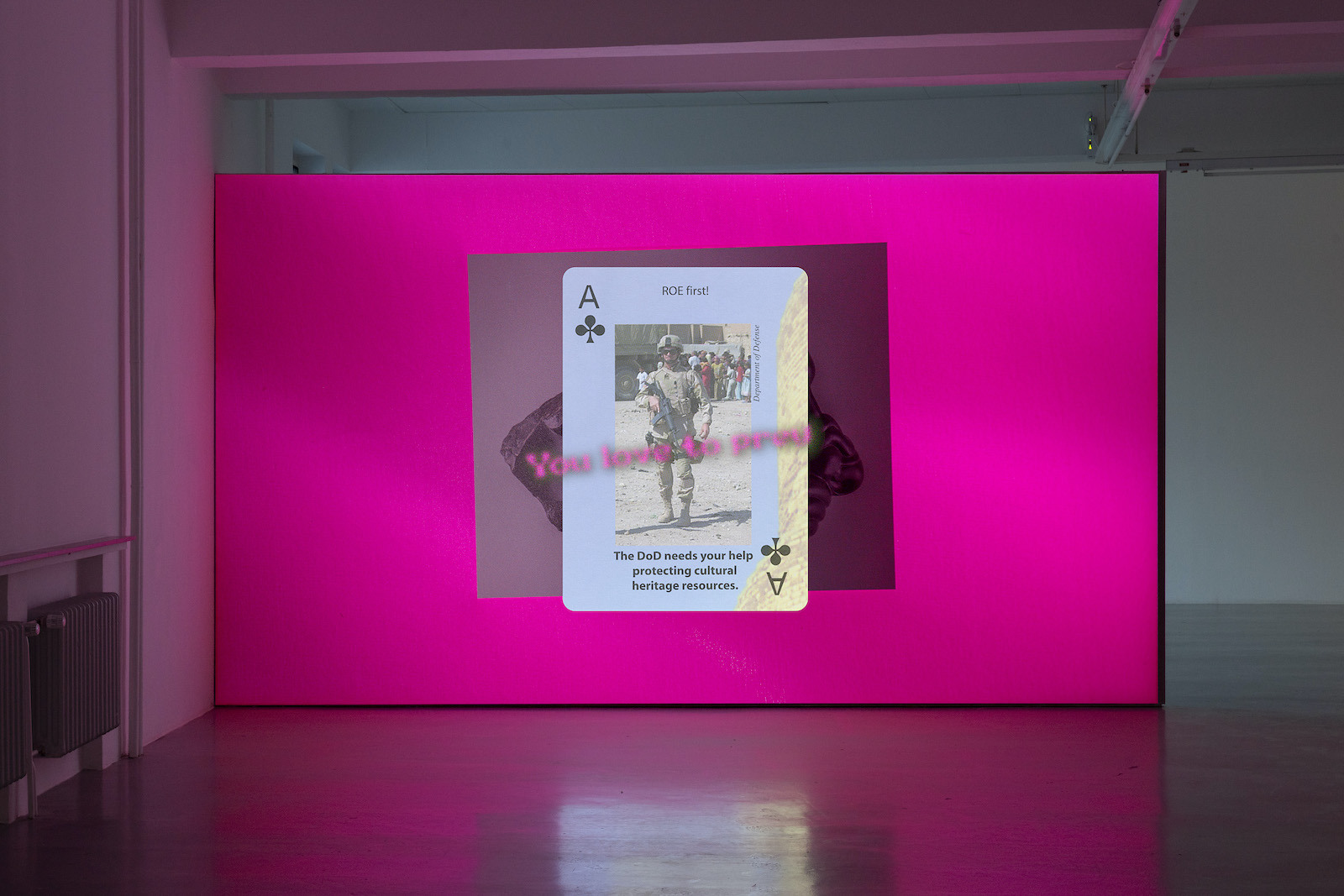 Jala Wahid: I Love Ancient Baby, 2023. Installation view GAK 2023. Photo: Franziska von den Driesch