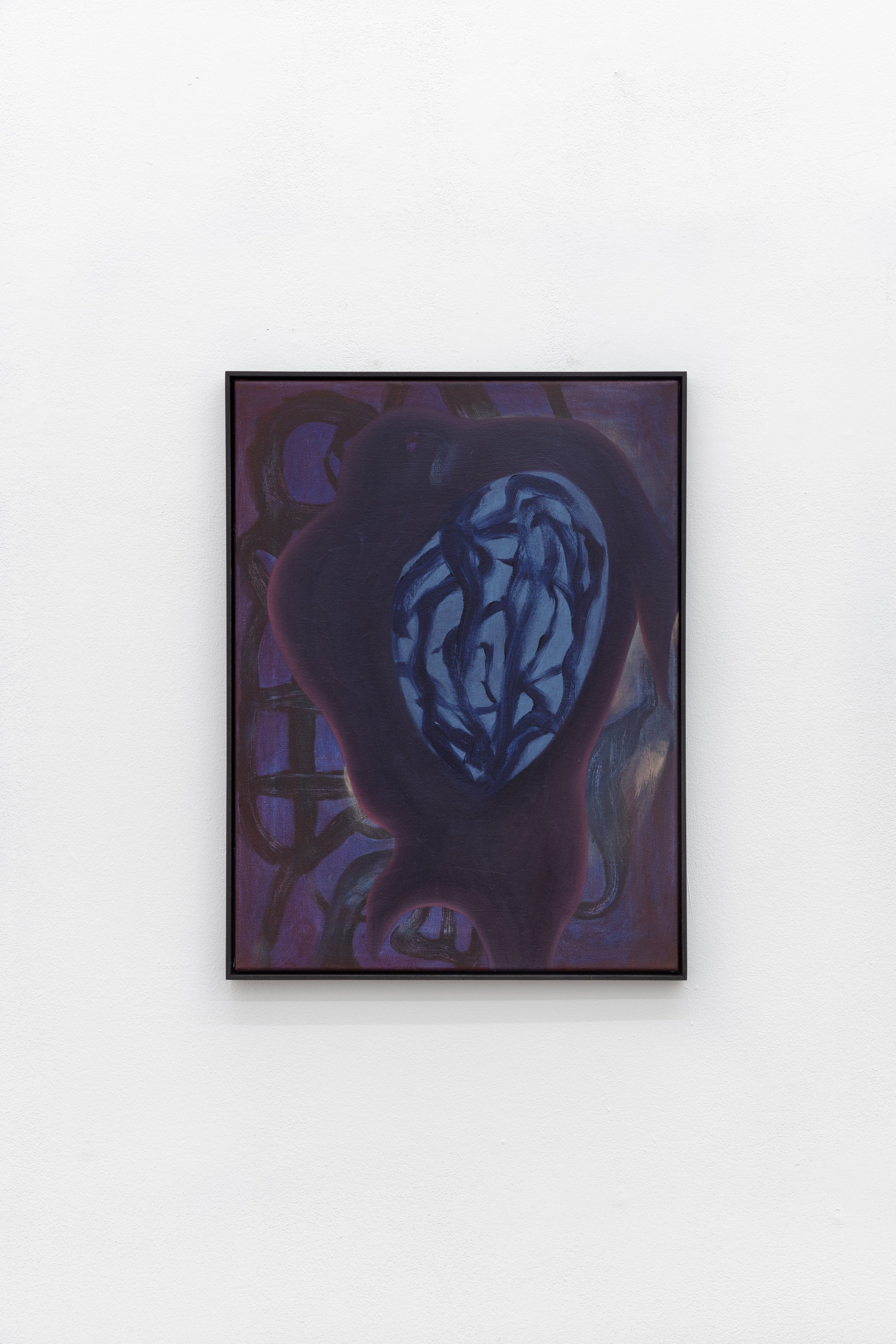 Veronika Hilger, Untitled, 2023, oil on canvas in wooden frame, 60 Ă 45 cm, VH/S 176