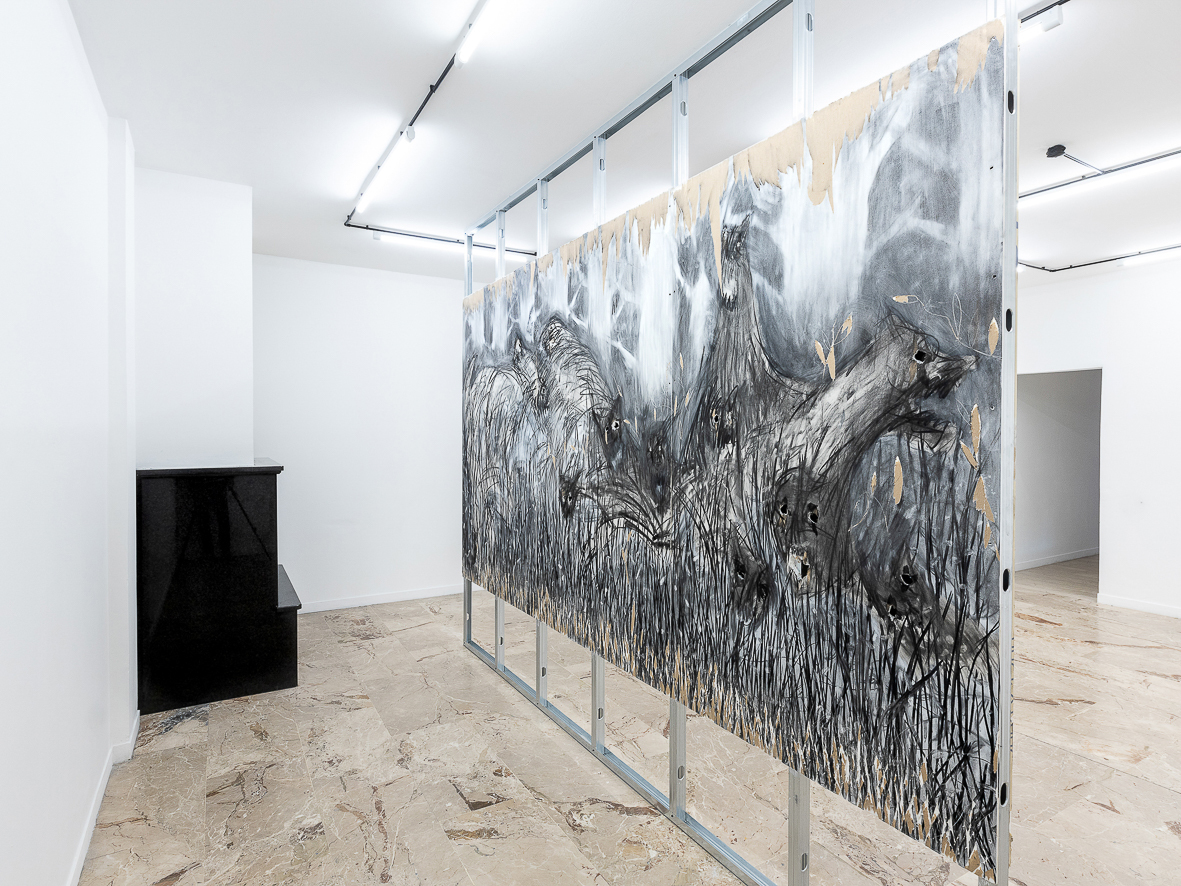 “Gli alberi muoiono in piedi” (The trees die standing). Exhibition view, 2023