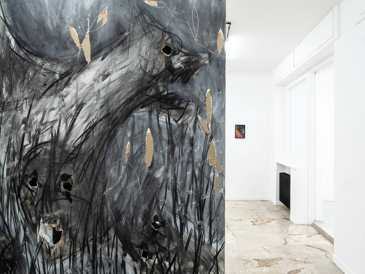 “Gli alberi muoiono in piedi” (The trees die standing). Detail, 2023