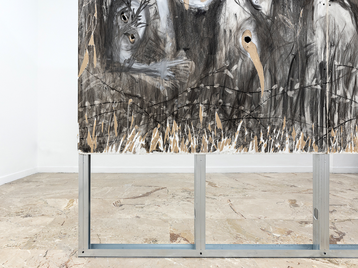 “Gli alberi muoiono in piedi” (The trees die standing). Detail, 2023