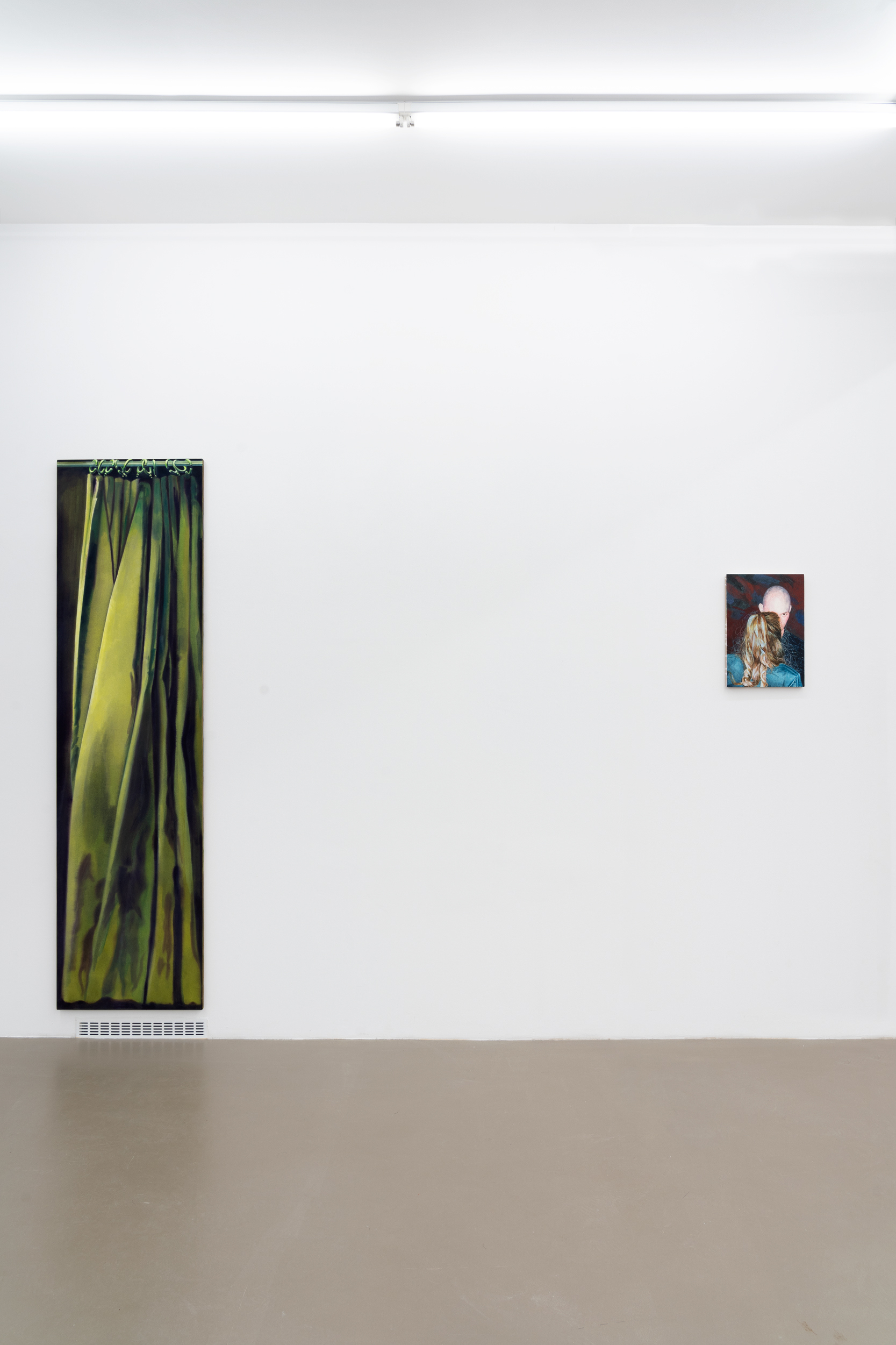 Lin Olschowka, âYou've Got Big Hands", 2023, Installation View, Meyer Riegger, Karlsruhe.