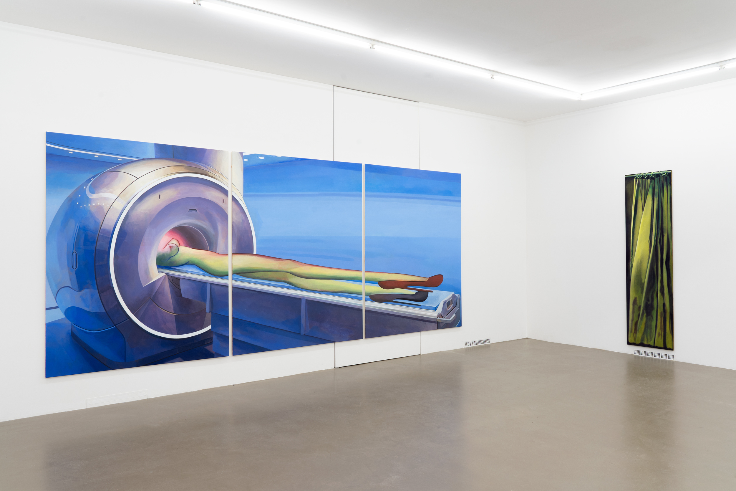 Lin Olschowka, âYou've Got Big Hands", 2023, Installation View, Meyer Riegger, Karlsruhe.