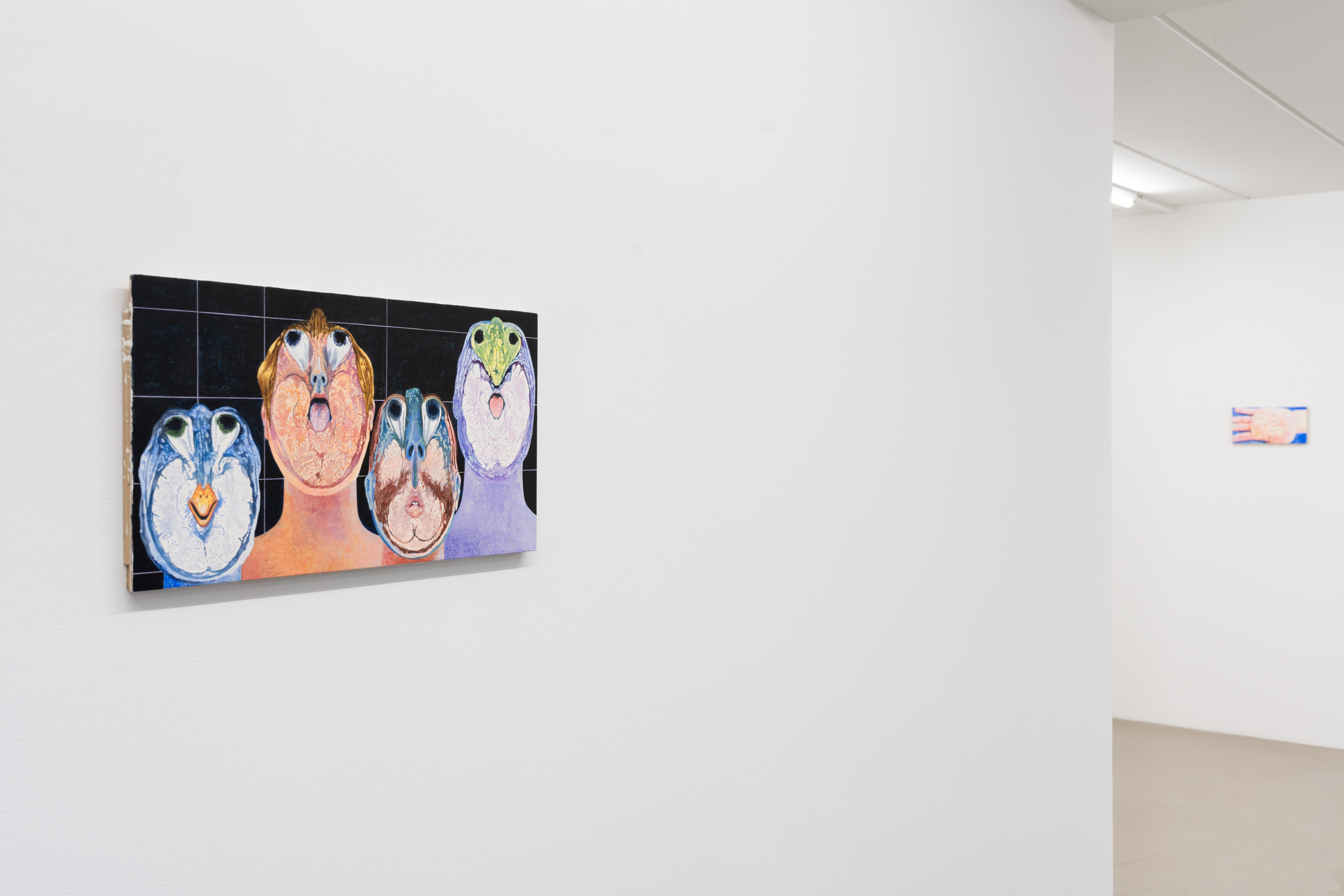 Lin Olschowka, âYou've Got Big Hands", 2023, Installation View, Meyer Riegger, Karlsruhe.