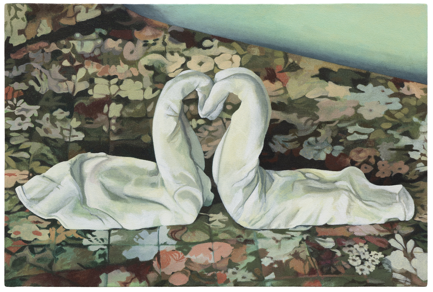 Lin Olschowka, â150âŹâ, 2022, acrylic on canvas, 42 x 62,5 cm
