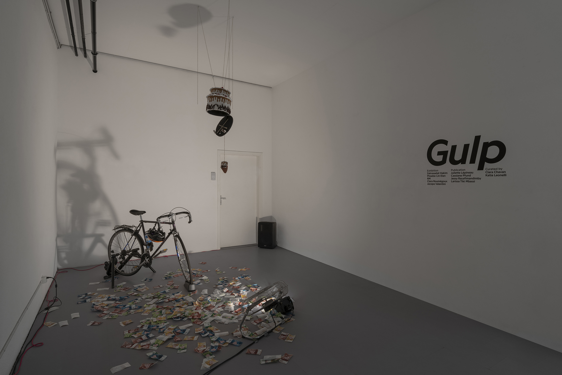 Exhibition View Group Show «Gulp» at La Rada, Locarno, 2023 / Photo: Riccardo Giancola / Courtesy: the artists and La Rada