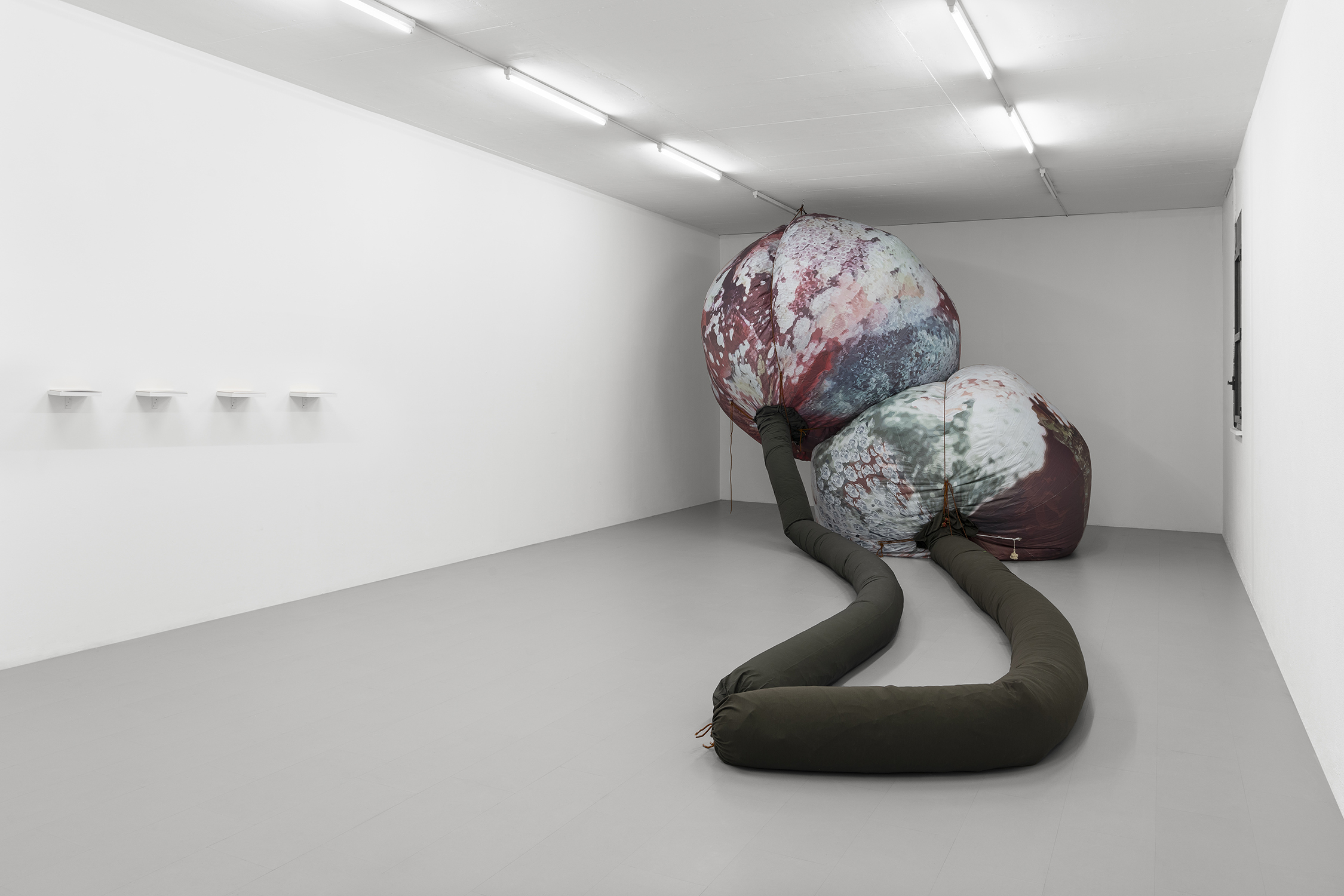 Exhibition View Group Show «Gulp» at La Rada, Locarno, 2023 / Photo: Riccardo Giancola / Courtesy: the artists and La Rada