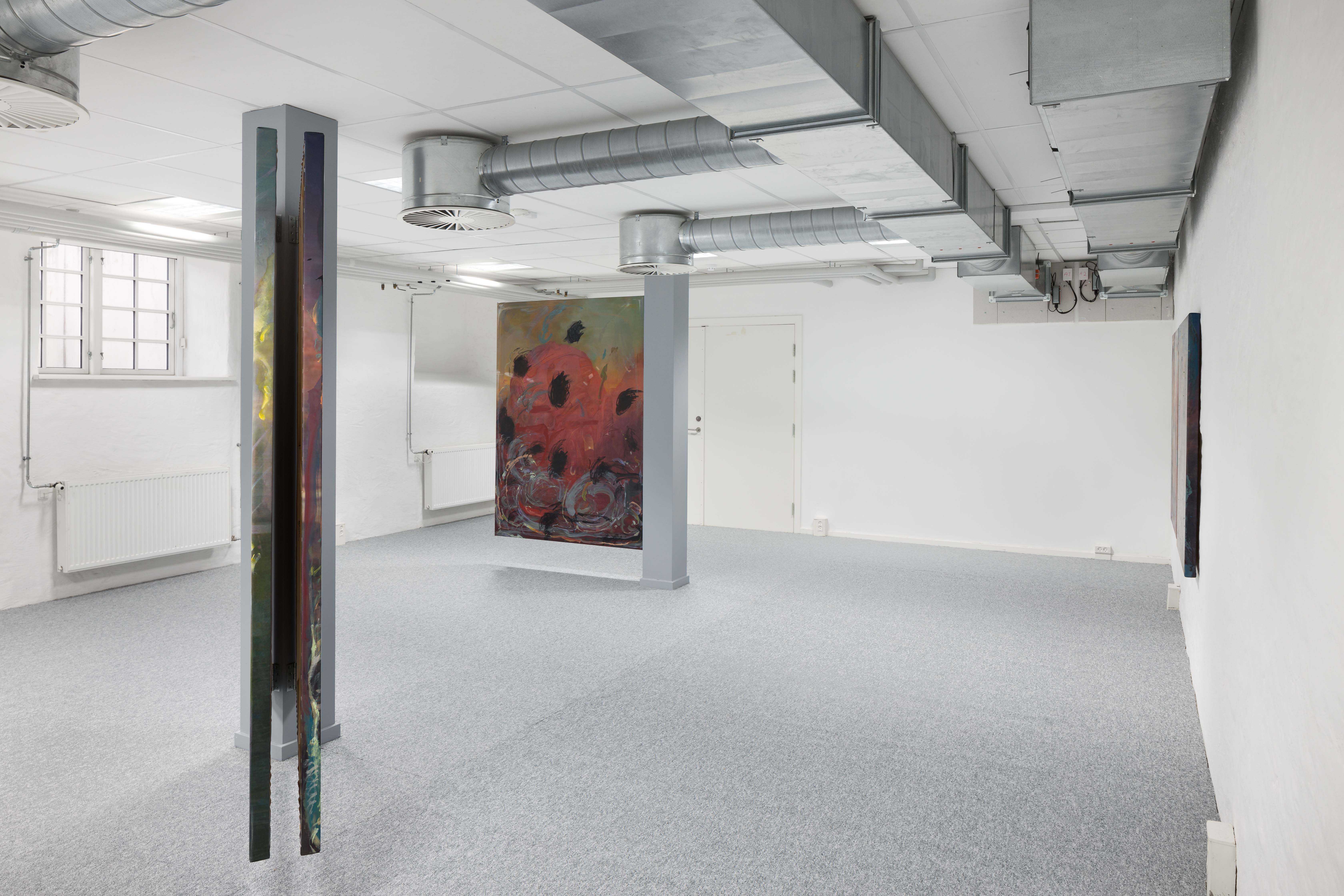 Michele Gabriele, Installation view from: The extended gaze, in the depth of a reflection, at Cantina, Aarhus, Denmark; Courtesy of the Artist and Ashes/Ashes