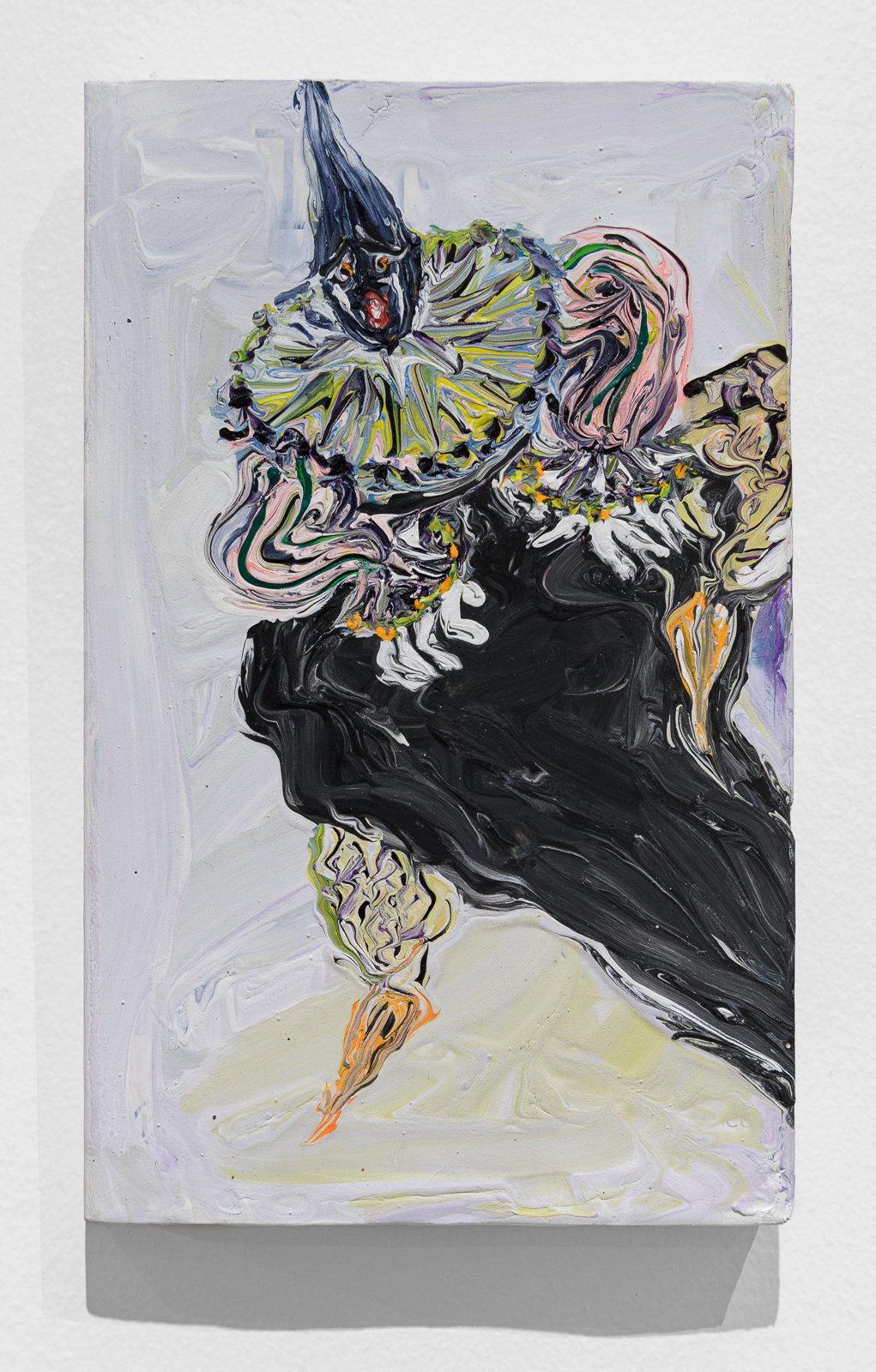 Victoria Palacios, Fidelo, Acrylic and gouache on pocket book, 7 1/8 x 4 2/8 inches, 2022 - Courtesy of the artist and Galerie Derouillon, Paris © Grégory Copitet