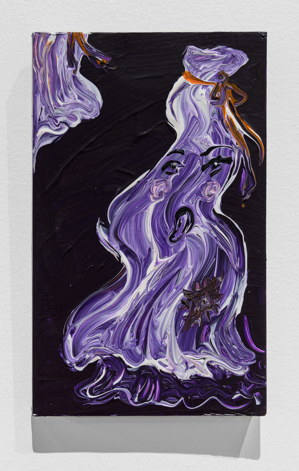 Victoria Palacios, La matière de la chiale, Acrylic and gouache on pocket book, 6 7/8 x 4 3/8 inches, 2023 - Courtesy of the artist and Galerie Derouillon, Paris © Grégory Copitet
