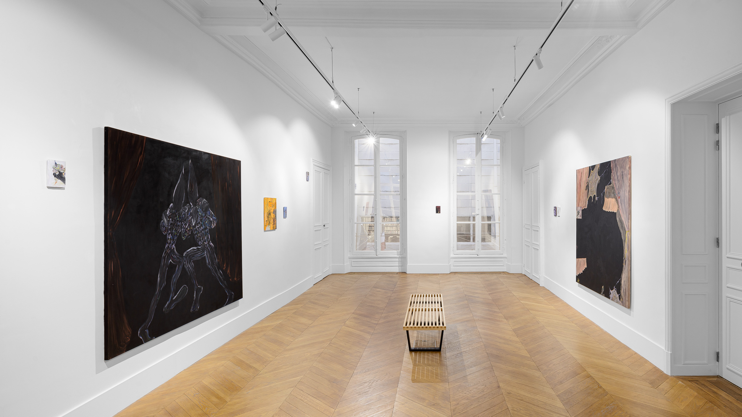 Exhibition view "Snails don't drool. They spit", Victoria Palacios at Hôtel Cromot du Bourg, Galerie Derouillon - Courtesy of the artist and Galerie Derouillon, Paris © Grégory Copitet