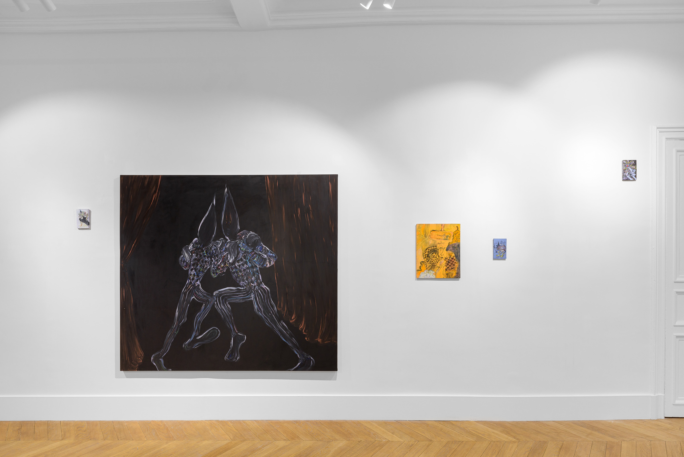 Exhibition view "Snails don't drool. They spit", Victoria Palacios at Hôtel Cromot du Bourg, Galerie Derouillon - Courtesy of the artist and Galerie Derouillon, Paris © Grégory Copitet