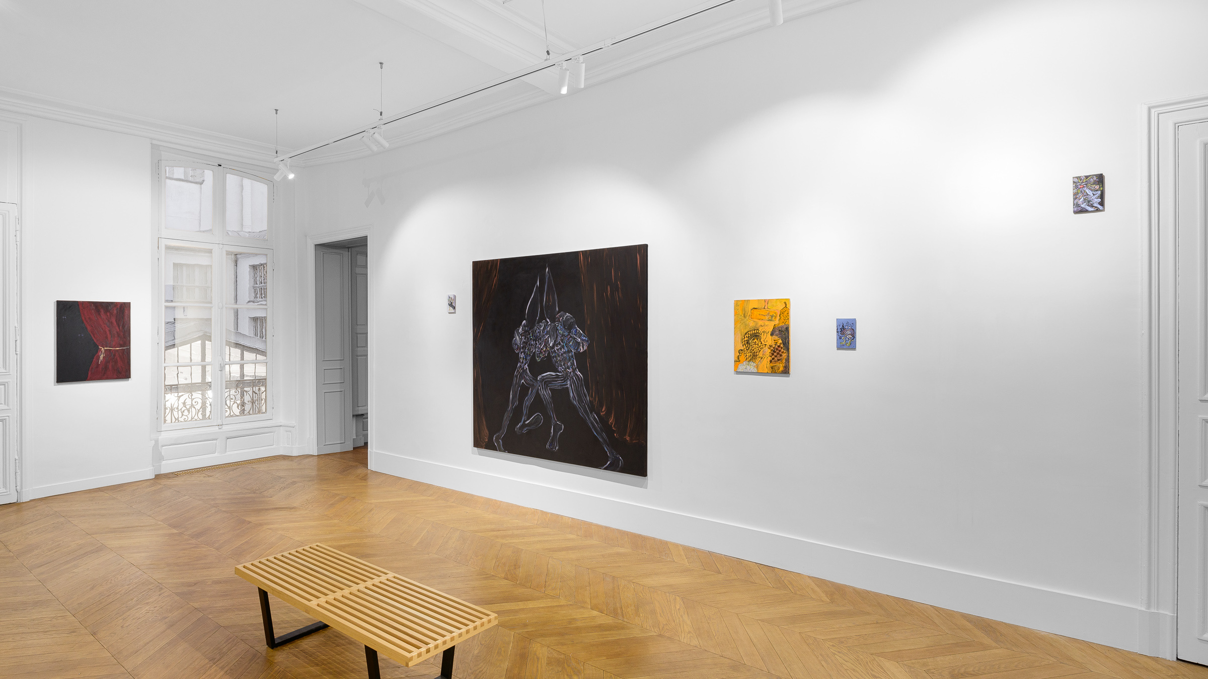 Exhibition view "Snails don't drool. They spit", Victoria Palacios at Hôtel Cromot du Bourg, Galerie Derouillon - Courtesy of the artist and Galerie Derouillon, Paris © Grégory Copitet