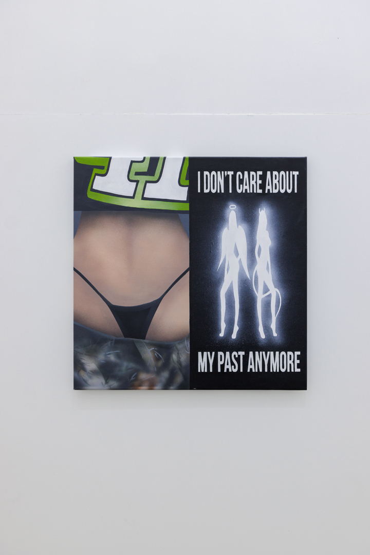Natasha Perova, I don't care about my past anymore, 2023, Canvas, acrylic, airbrush, 70 x 70 cm 