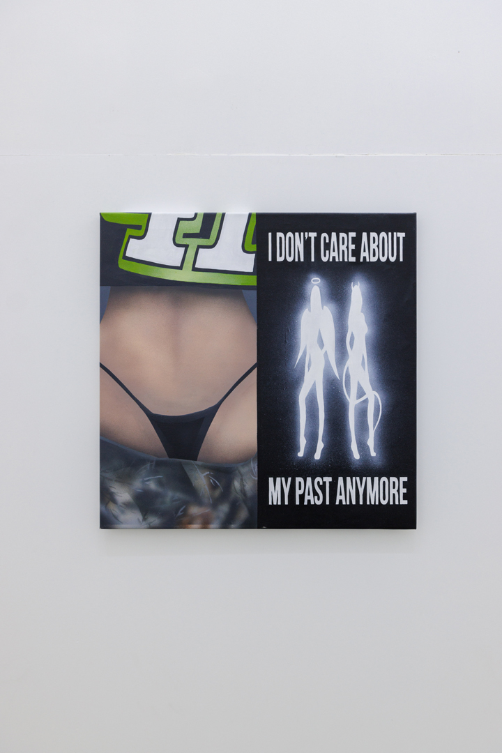 Natasha Perova, I don't care about my past anymore, 2023, Canvas, acrylic, airbrush, 70 x 70 cm