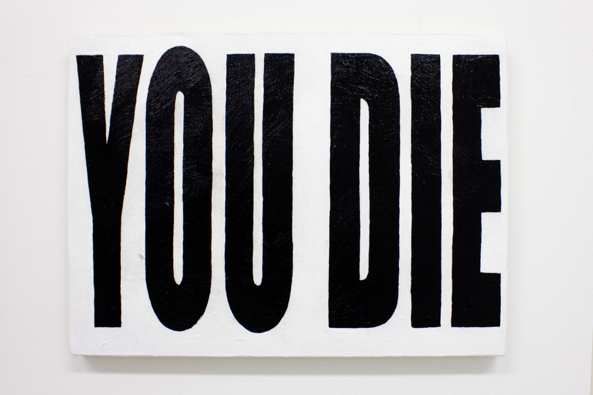 Bora Akinciturk, Death, 2023, acrylic and acrylic gel on canvas, 40 x 30 cm 