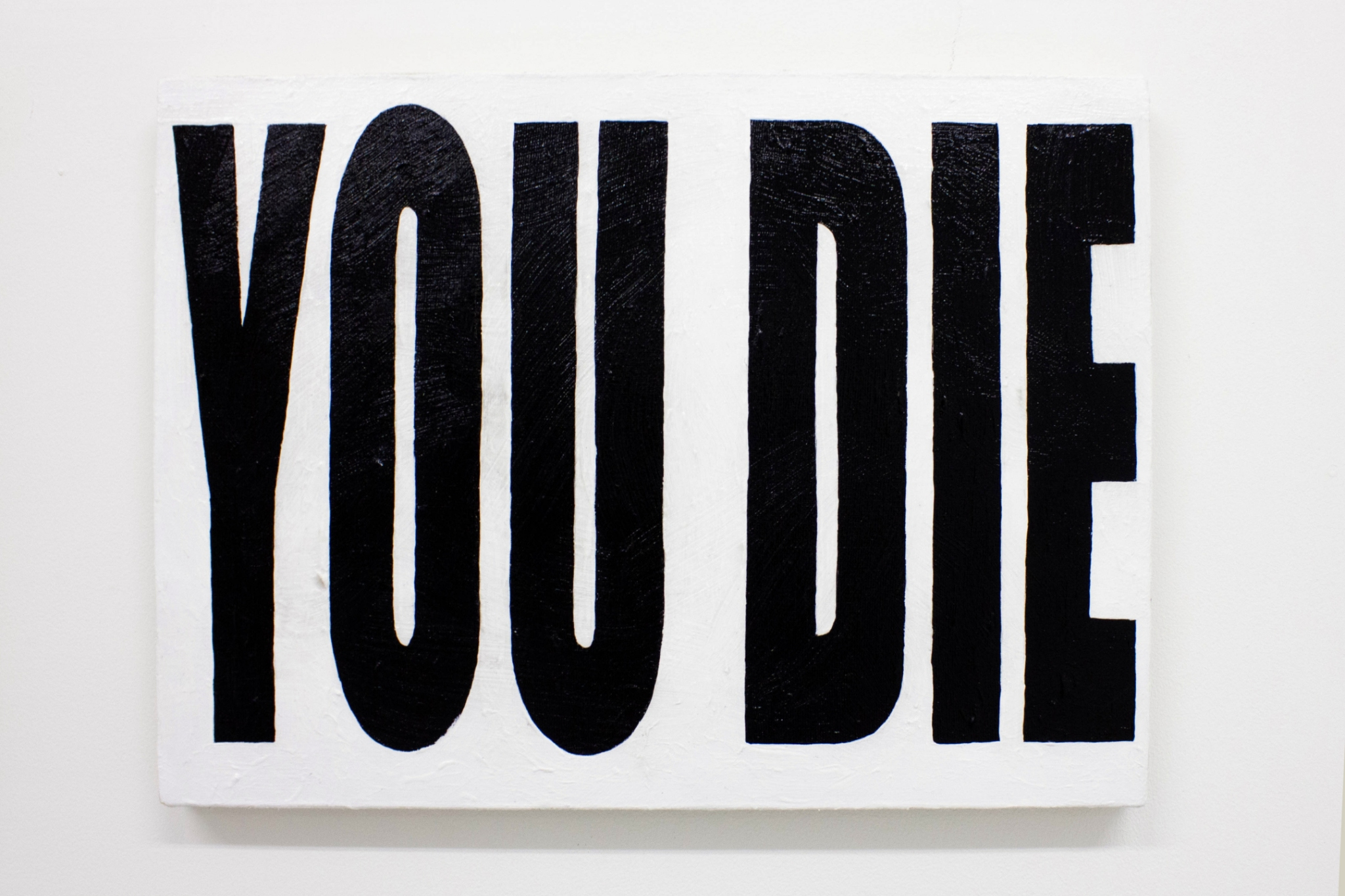 Bora Akinciturk, Death, 2023, acrylic and acrylic gel on canvas, 40 x 30 cm