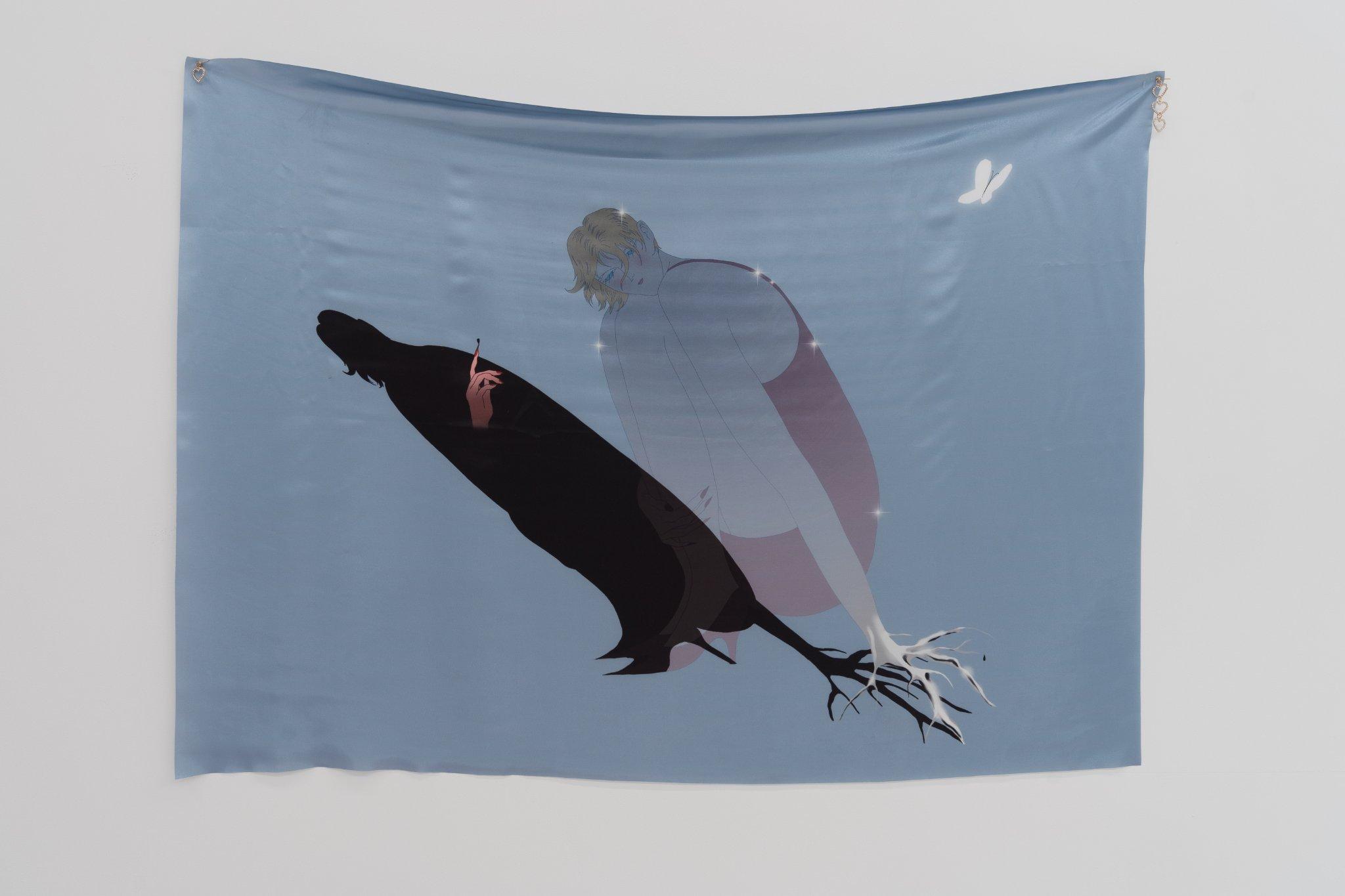 âBloody Bitesâ, 2023, print on fabric, 116x85 cm