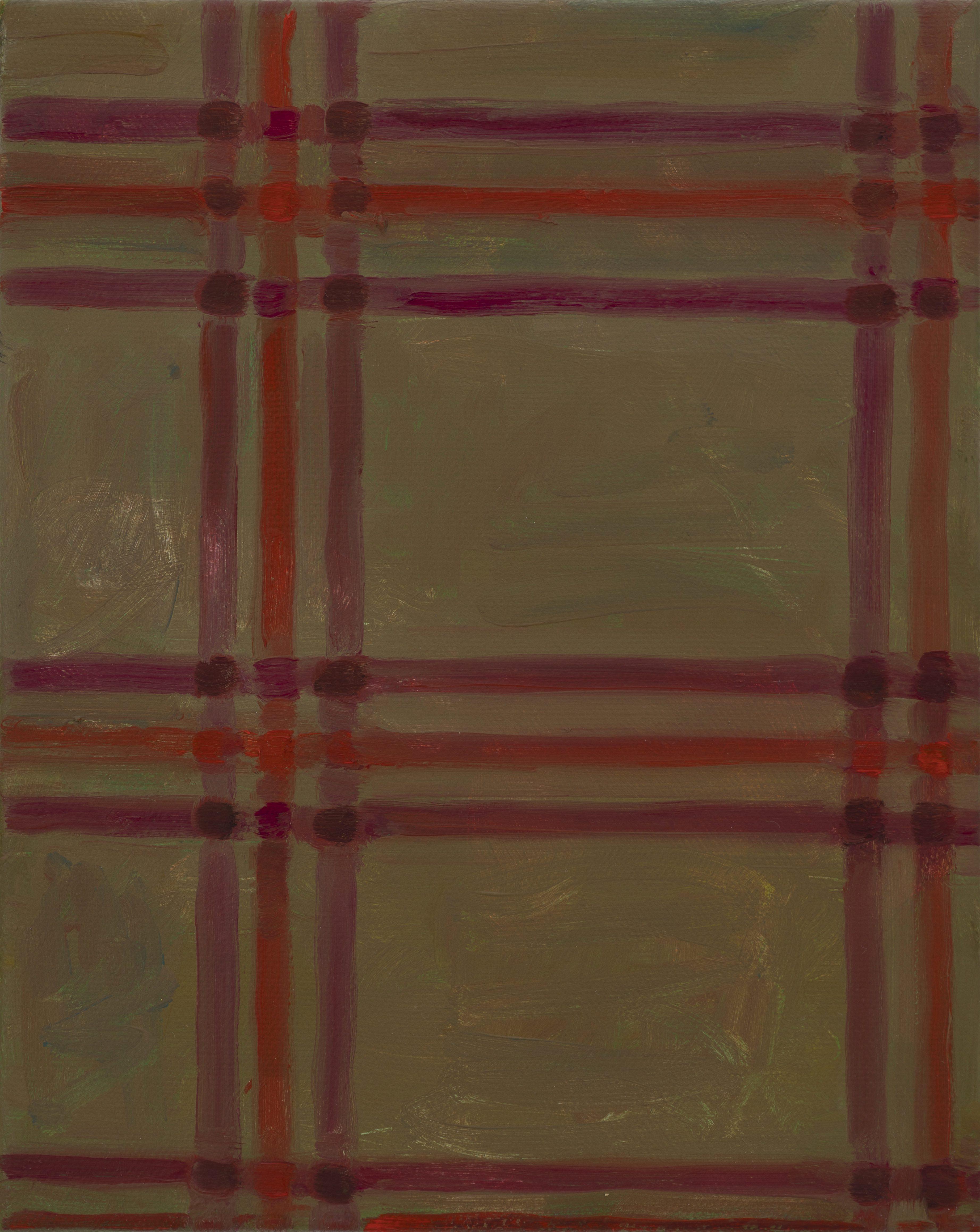 Tartan II. Oil on canvas, 25 x 20 cm, 2023