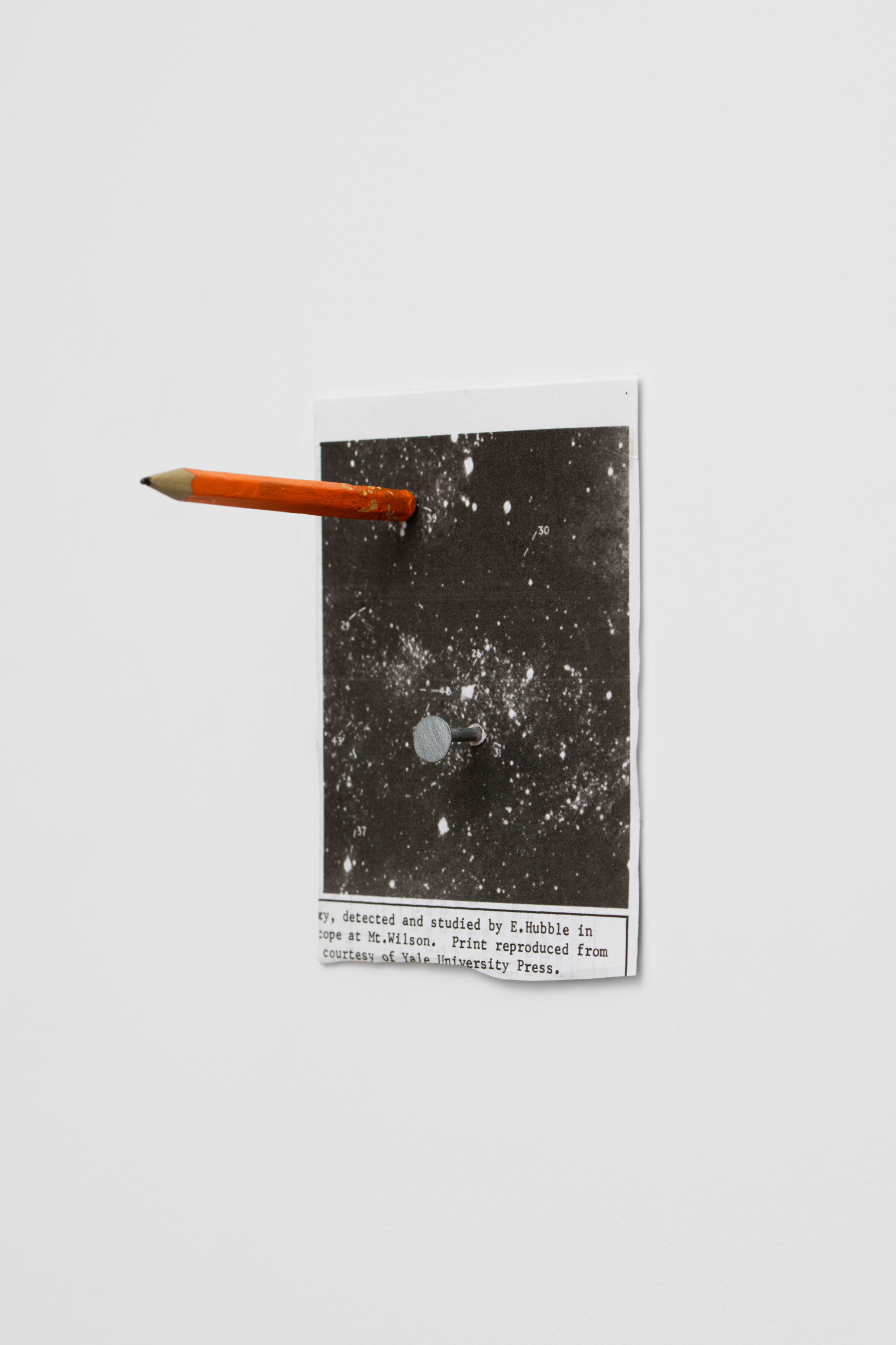 (13) Hamish Pearch, Moon and Star, 2024, paper, aluminium, bronze, paint, 13 x 9.5 x 15 cm, unique