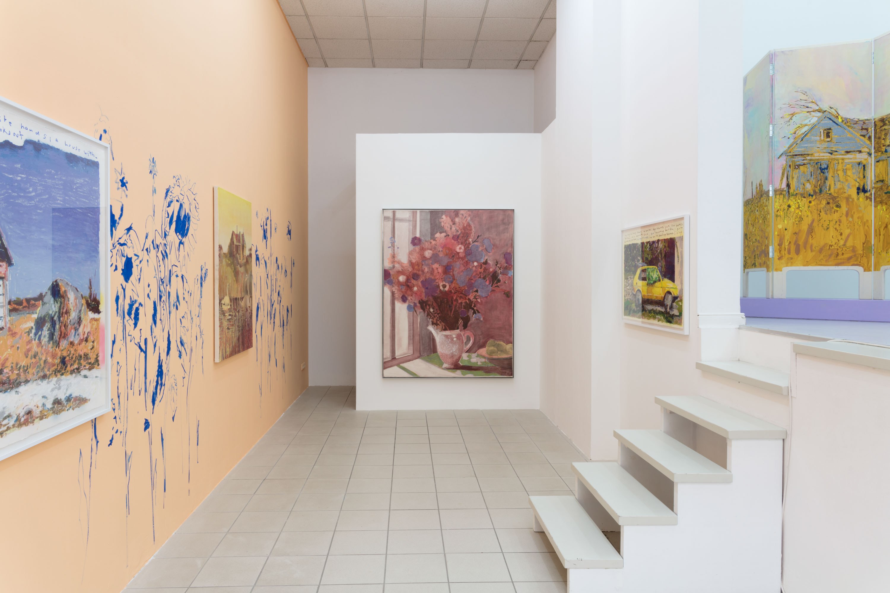 Installation view: ALTE NEUE SONNE, Nina Mielcarczyk, Leipzig 2024