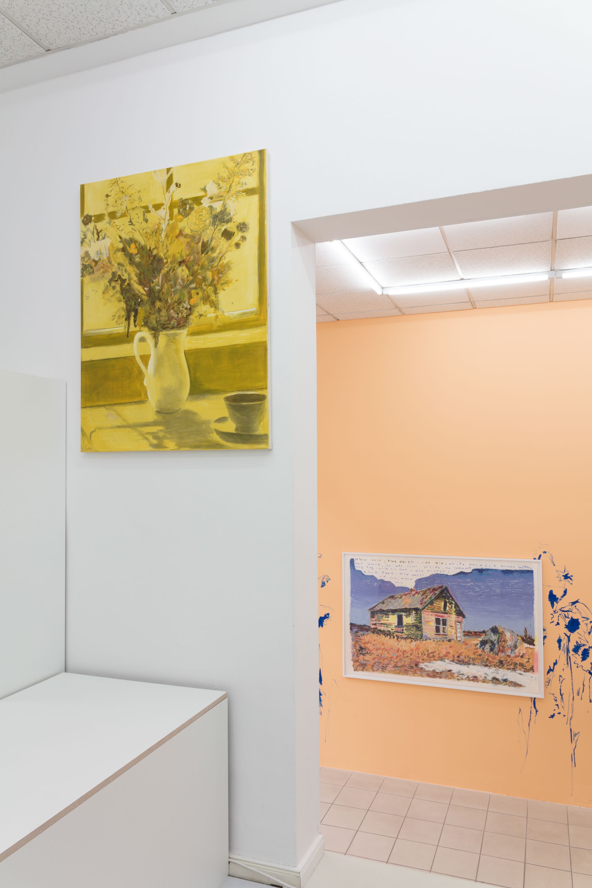 Timur Lukas yellow light, 2023 Ăl auf Leinwand 120 x 90 cm