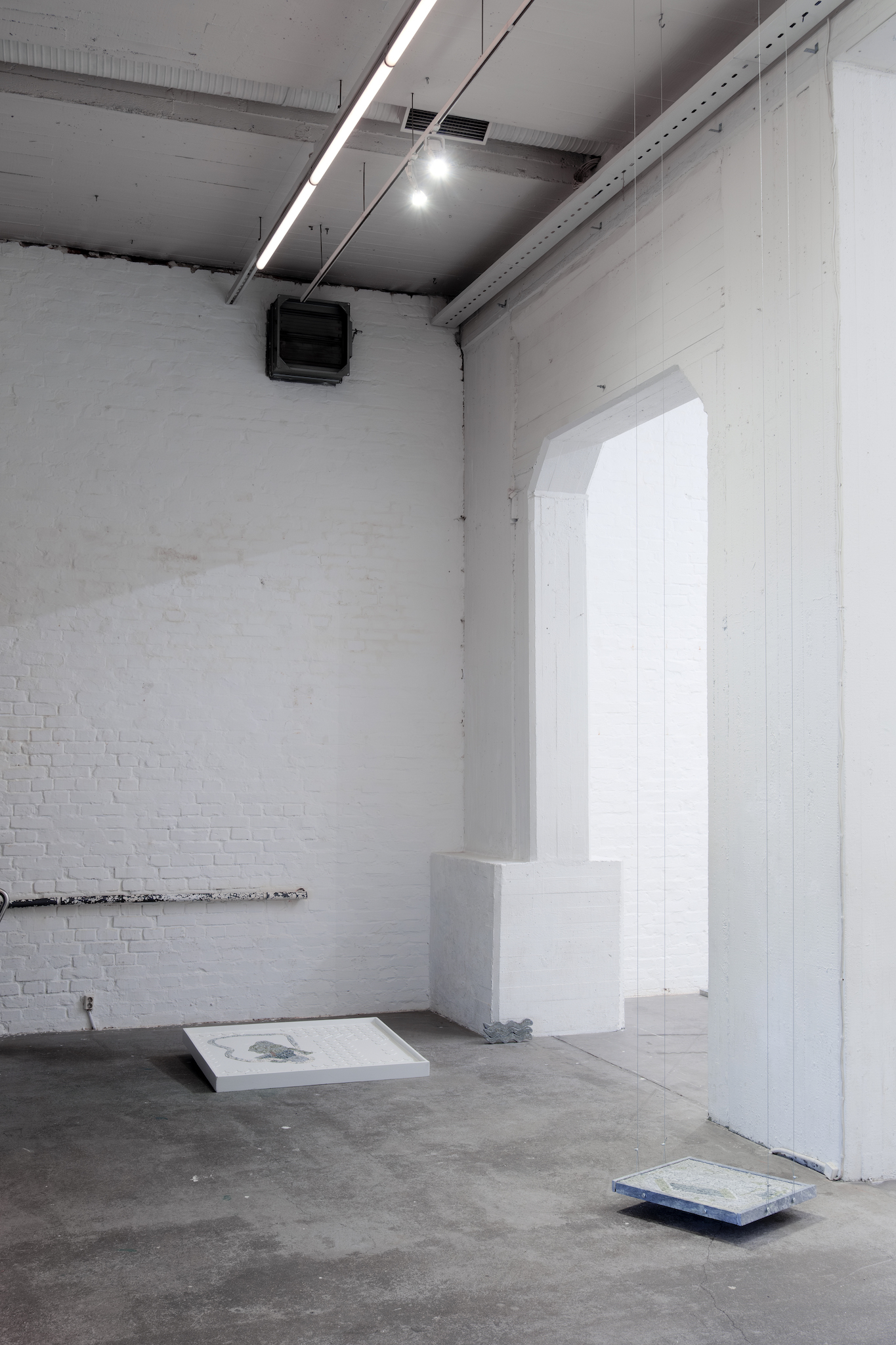 Installation view of solo exhibition ACORN HUNT, Riikka Anttonen, Forum box gallery, January 2024, Photo: Santeri Kuisma