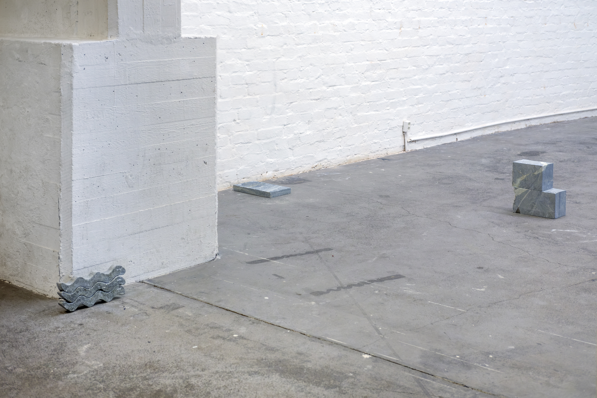 Installation view of solo exhibition ACORN HUNT, Riikka Anttonen, Forum box gallery, January 2024, Photo: Santeri Kuisma