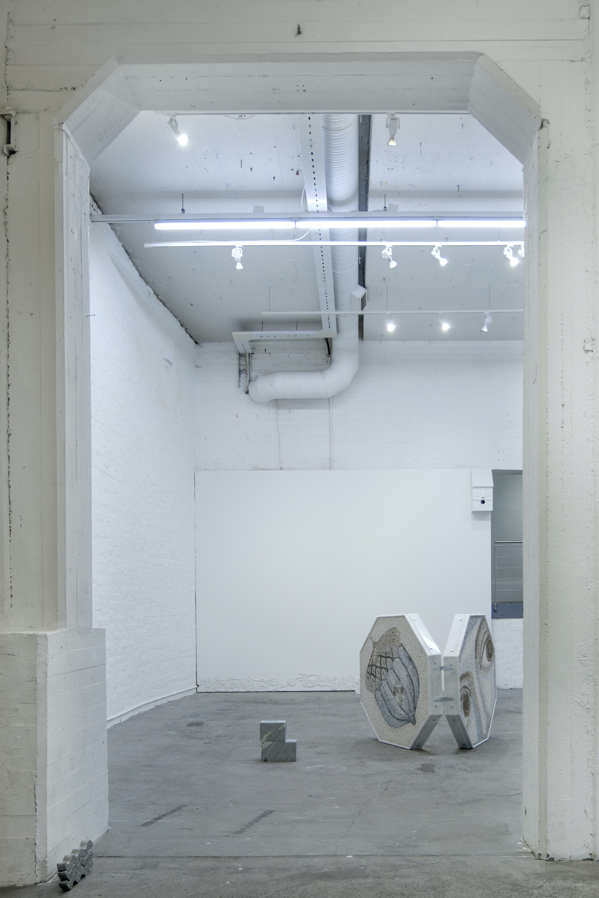 Installation view of solo exhibition ACORN HUNT, Riikka Anttonen, Forum box gallery, January 2024, Photo: Santeri Kuisma
