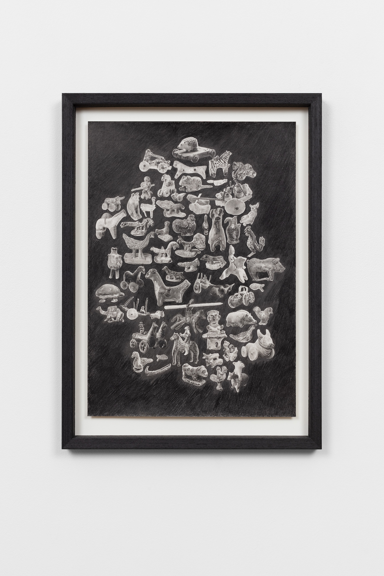 Ingri Haraldsen, Voiceless playground, 2023, Pencil on paper, 42 x 29.7 cm