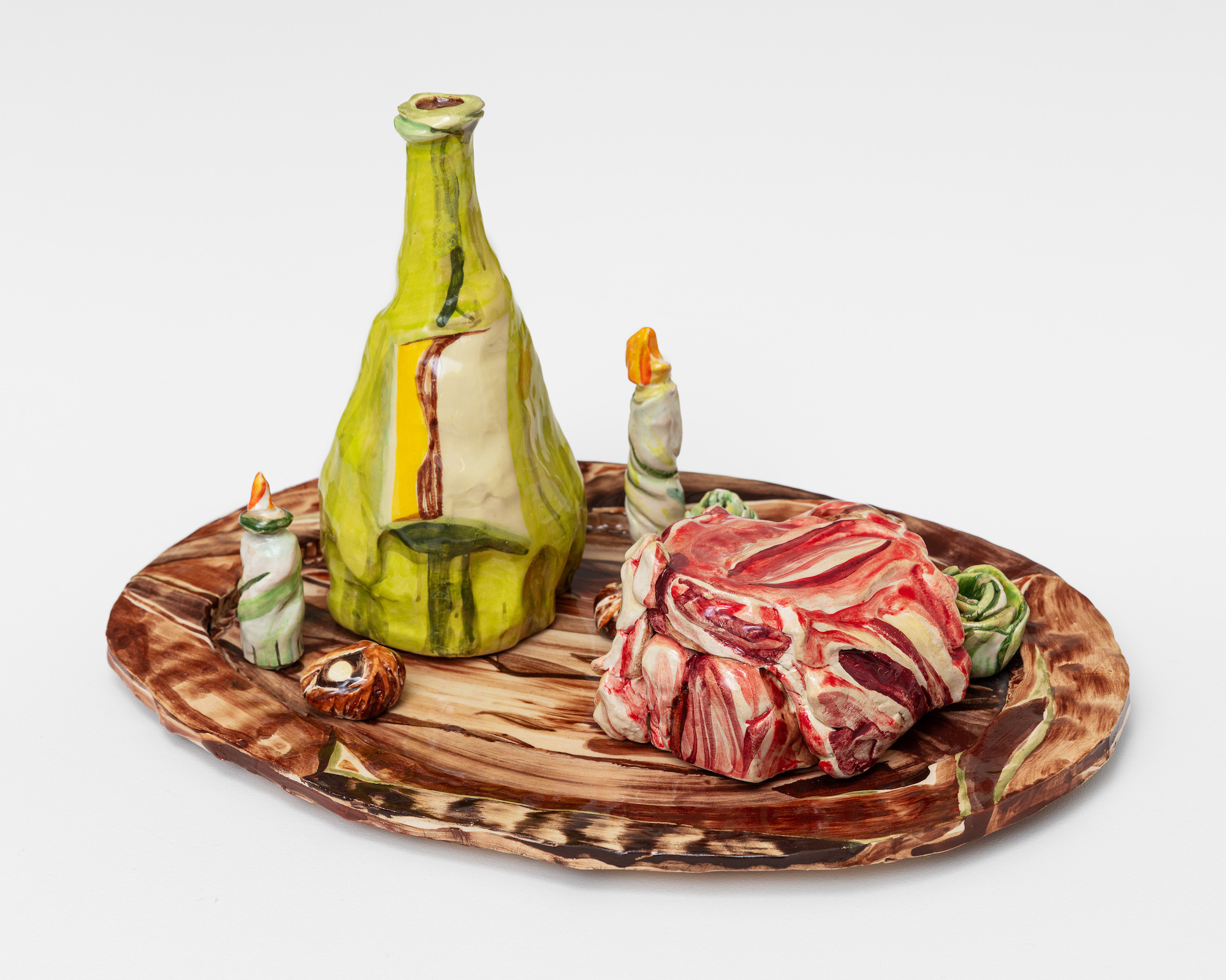 Nellie Jonsson, Geldnot/zauberwelt, 2023, Glazed ceramic, 22.5 x 41 x 21 cm
