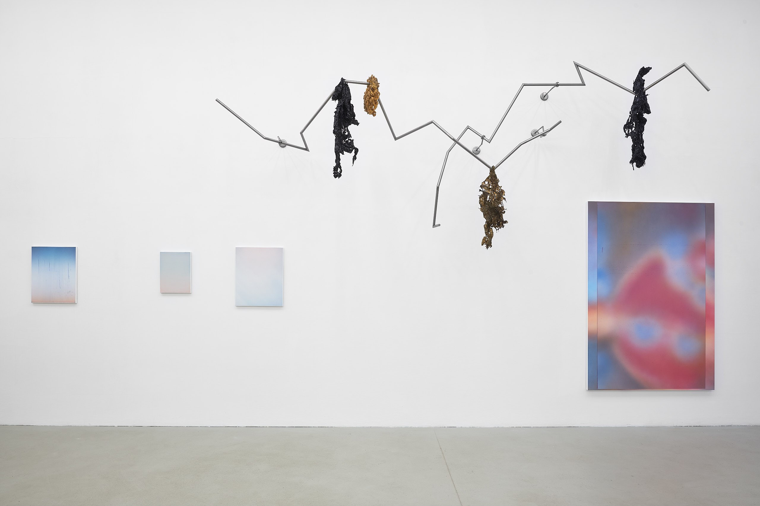 Benedikt Leonhardt, Alexander Klaubert: A while to move. Installationview: ASPN 2024. Photo: Stefan Fischer.