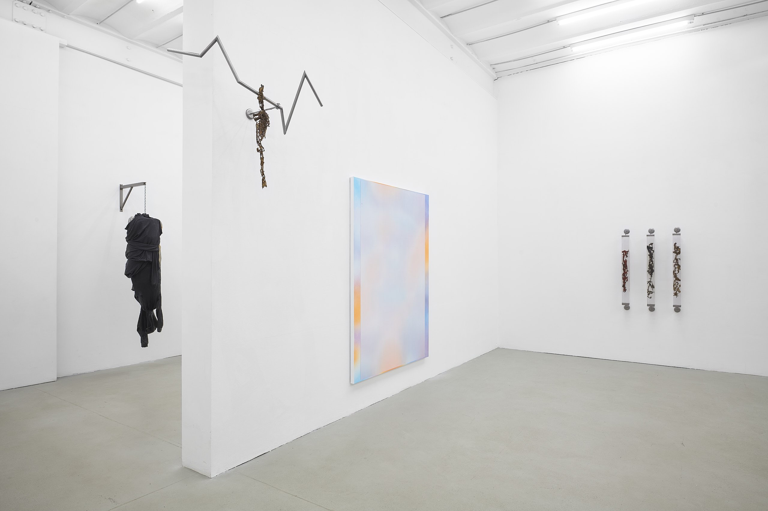 Benedikt Leonhardt, Alexander Klaubert: A while to move. Installationview: ASPN 2024. Photo: Stefan Fischer.